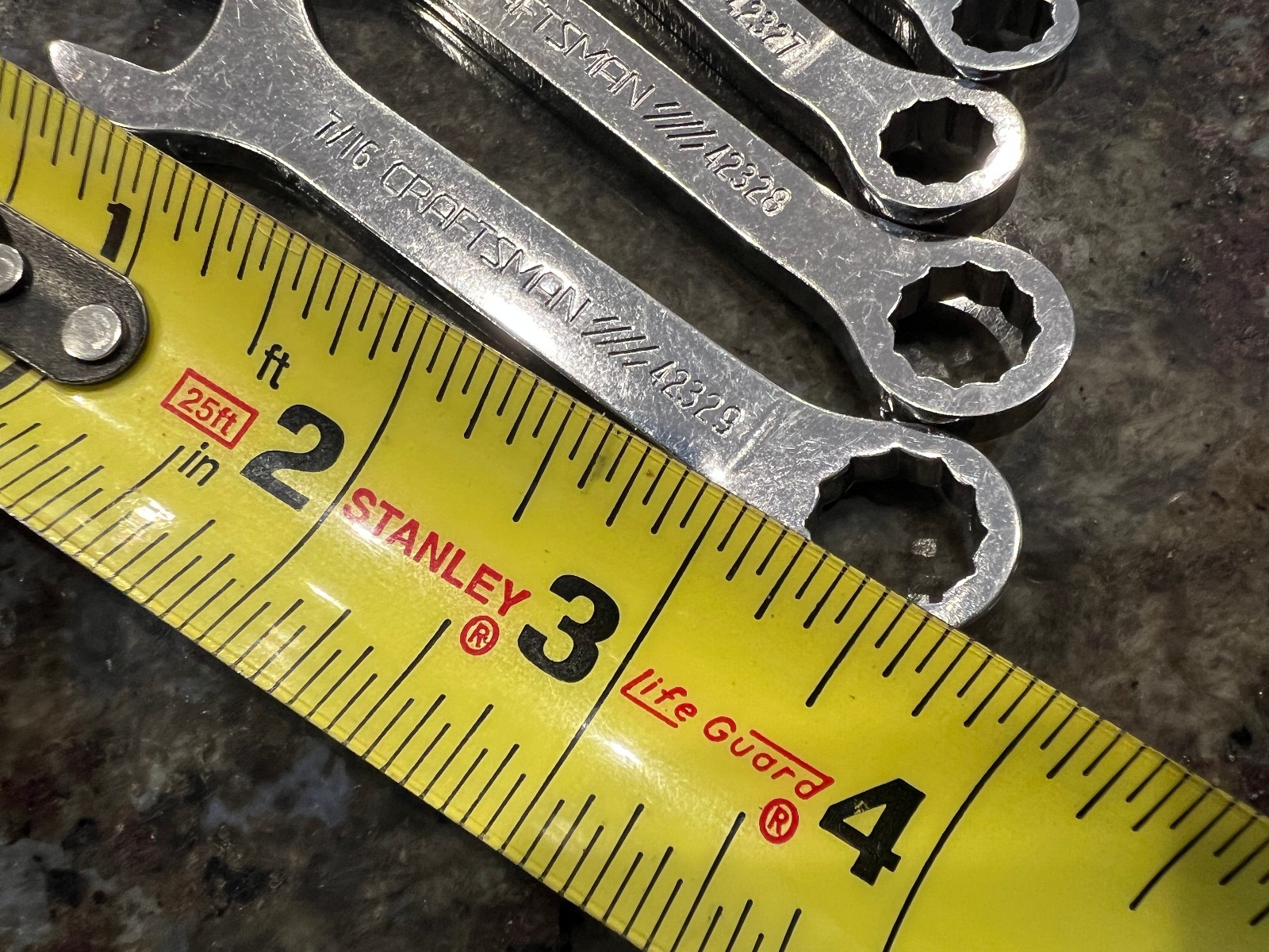 16 Pc Craftsman Stubby Midget Combo Wrench Set SAE 42320-29 Metric 42340-49