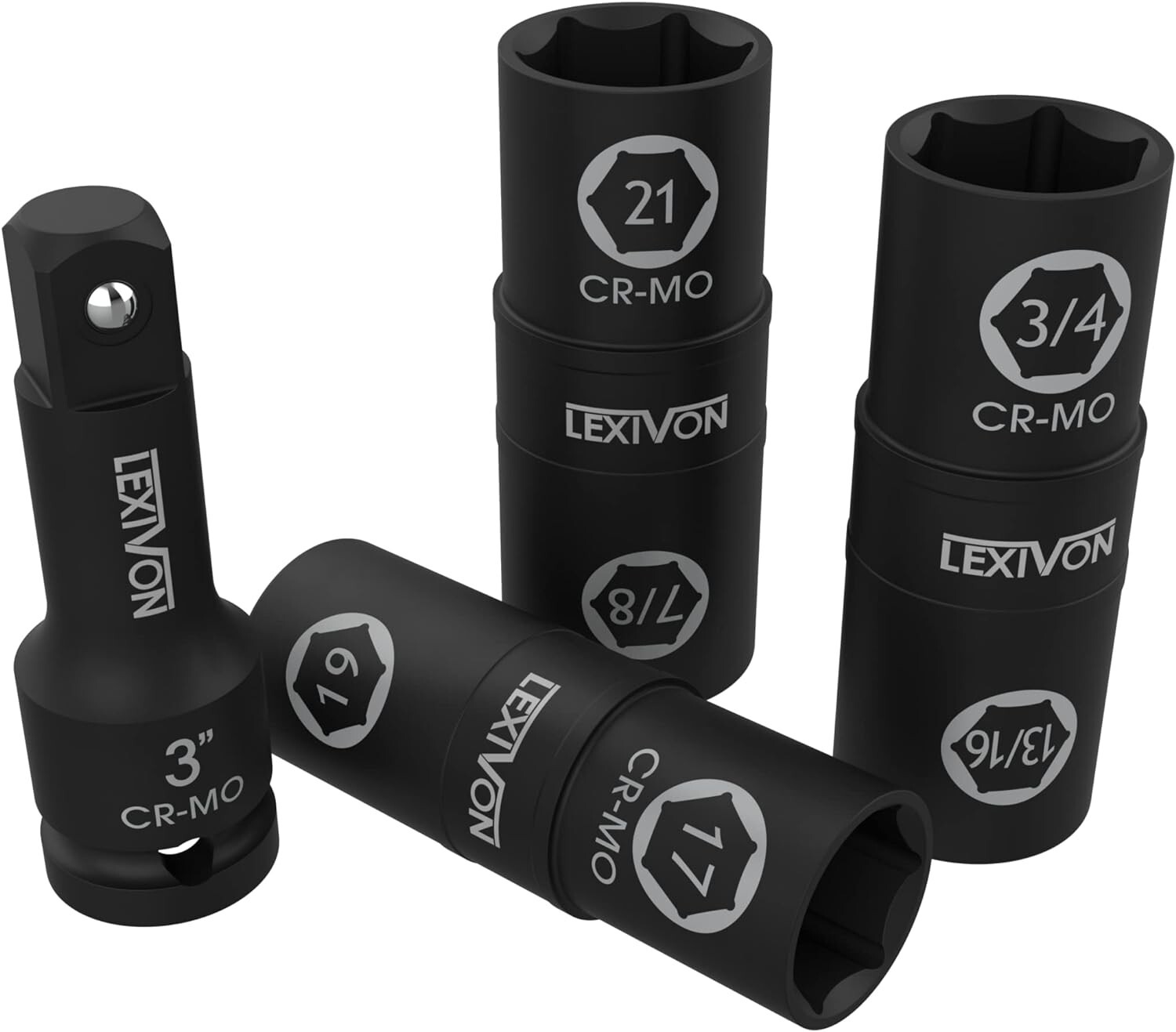 Durable Chrome Molybdenum Impact Socket Set – 6 Sizes for Easy Identification