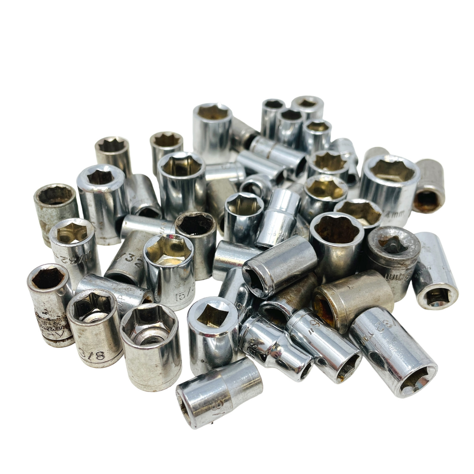 48 Pcs KAL and Assorted 14mm, 11/32 in, 3/8 in, 1/2 in Socket Set