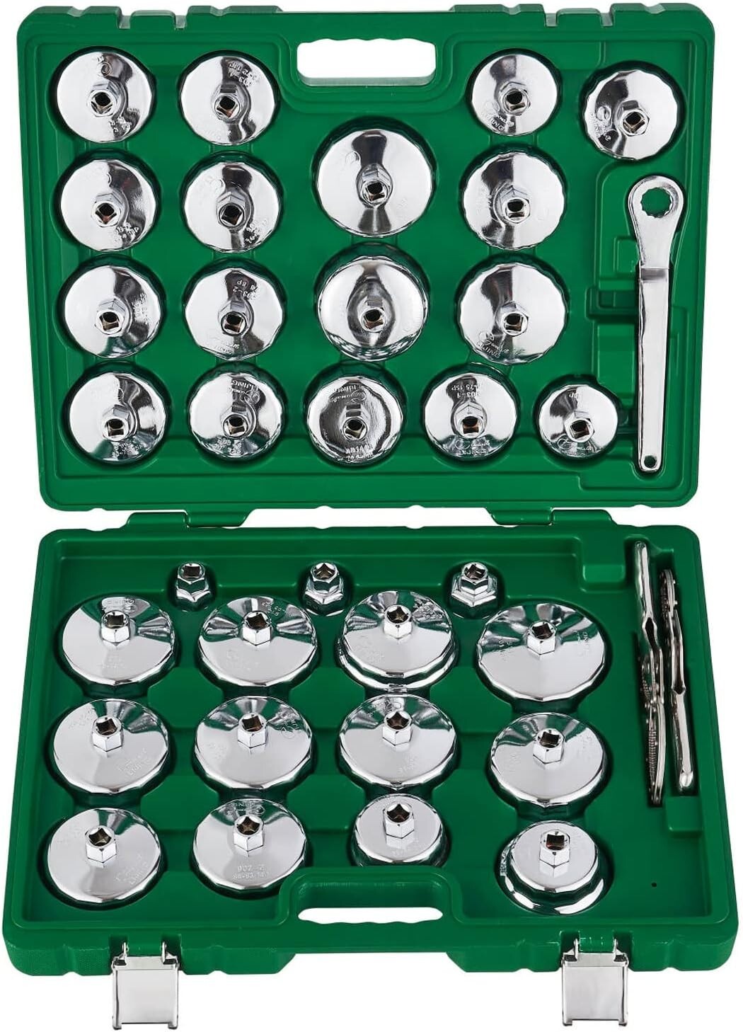 35Pcs Oil Filter Socket Wrench Cup Type Cap Removal Set Added Porsche Volvo etc.