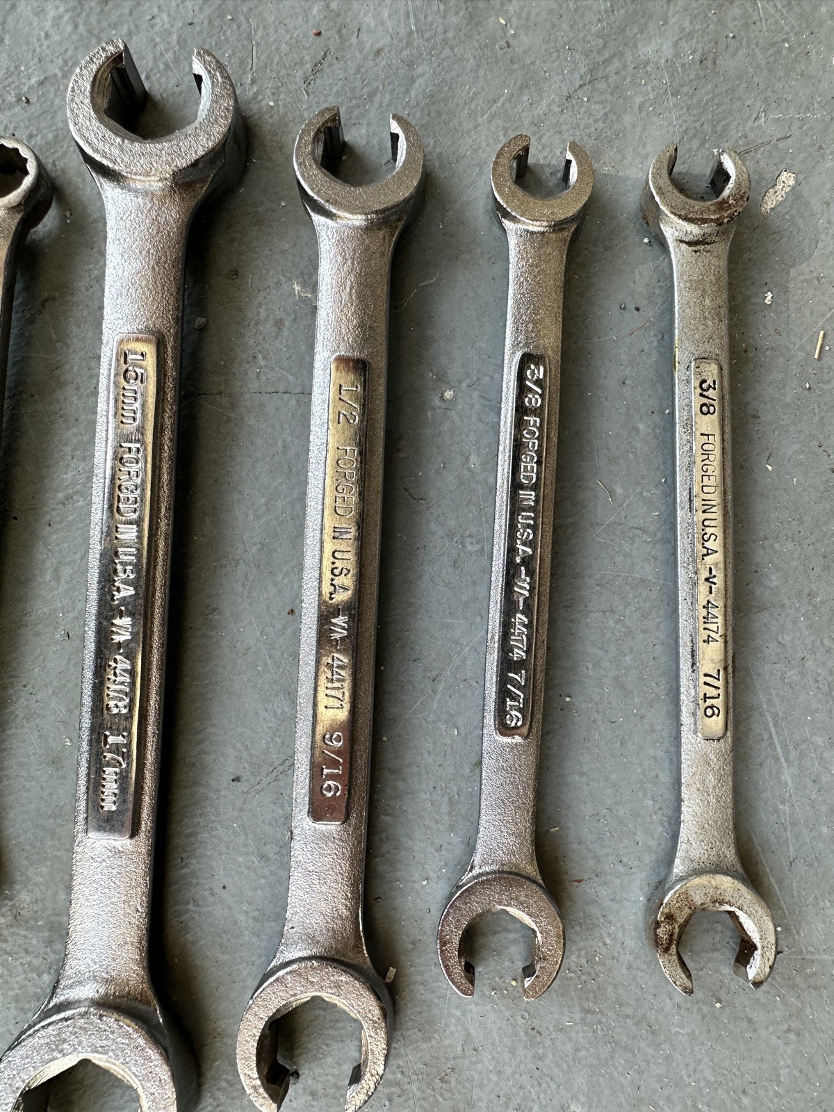 Vintage Craftsman wrenches 1 1/16×1 1/4, 17X15MM, 9MM, 10MM, 3/8X7/16, 1/2X9/16
