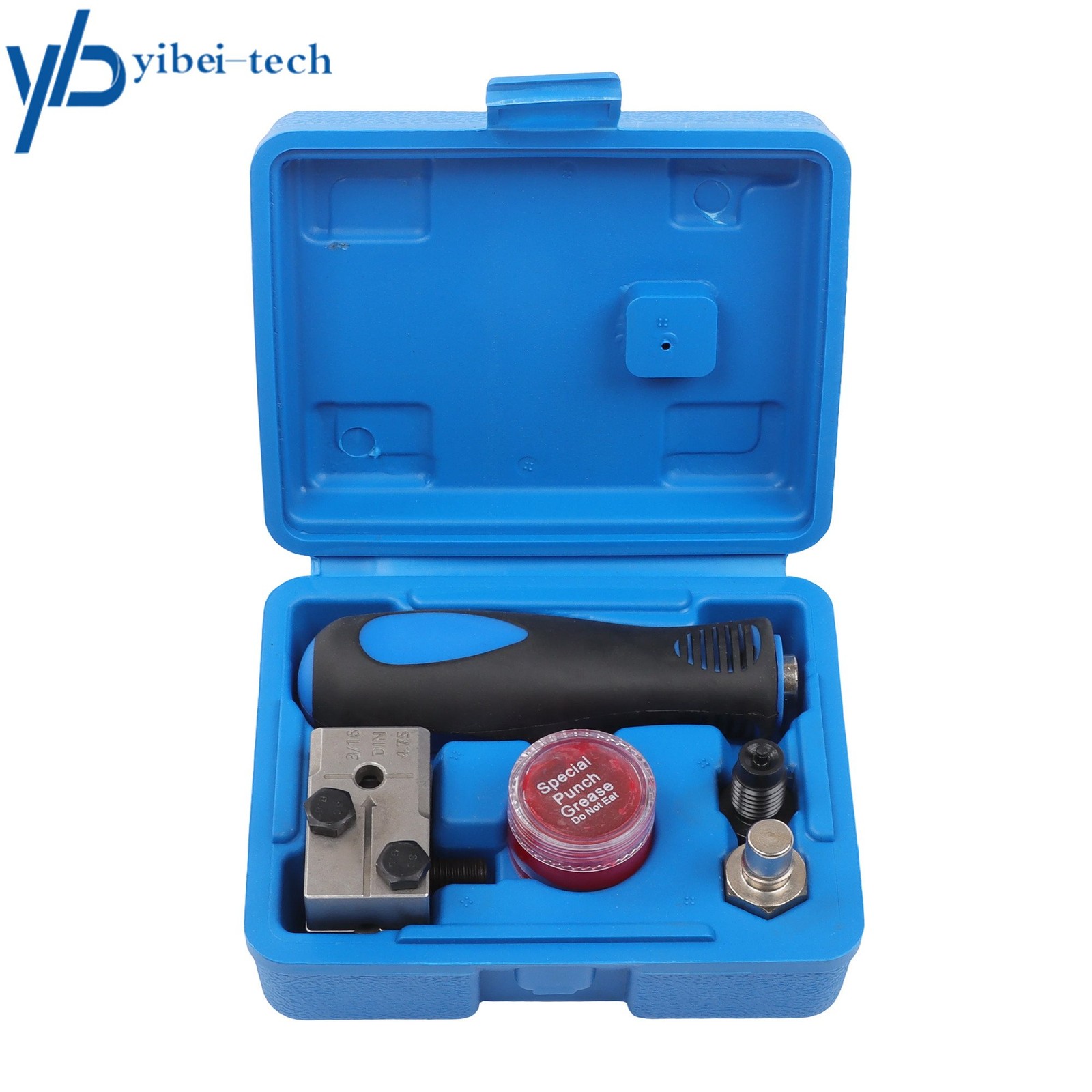 3/16″ Car Brake Line Flaring Kit 45° Handheld Pipe Single Flares Tool w/ Storage