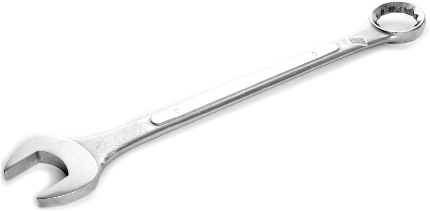 Point Combo Wrench Satin Chrome Finish 2-Inch