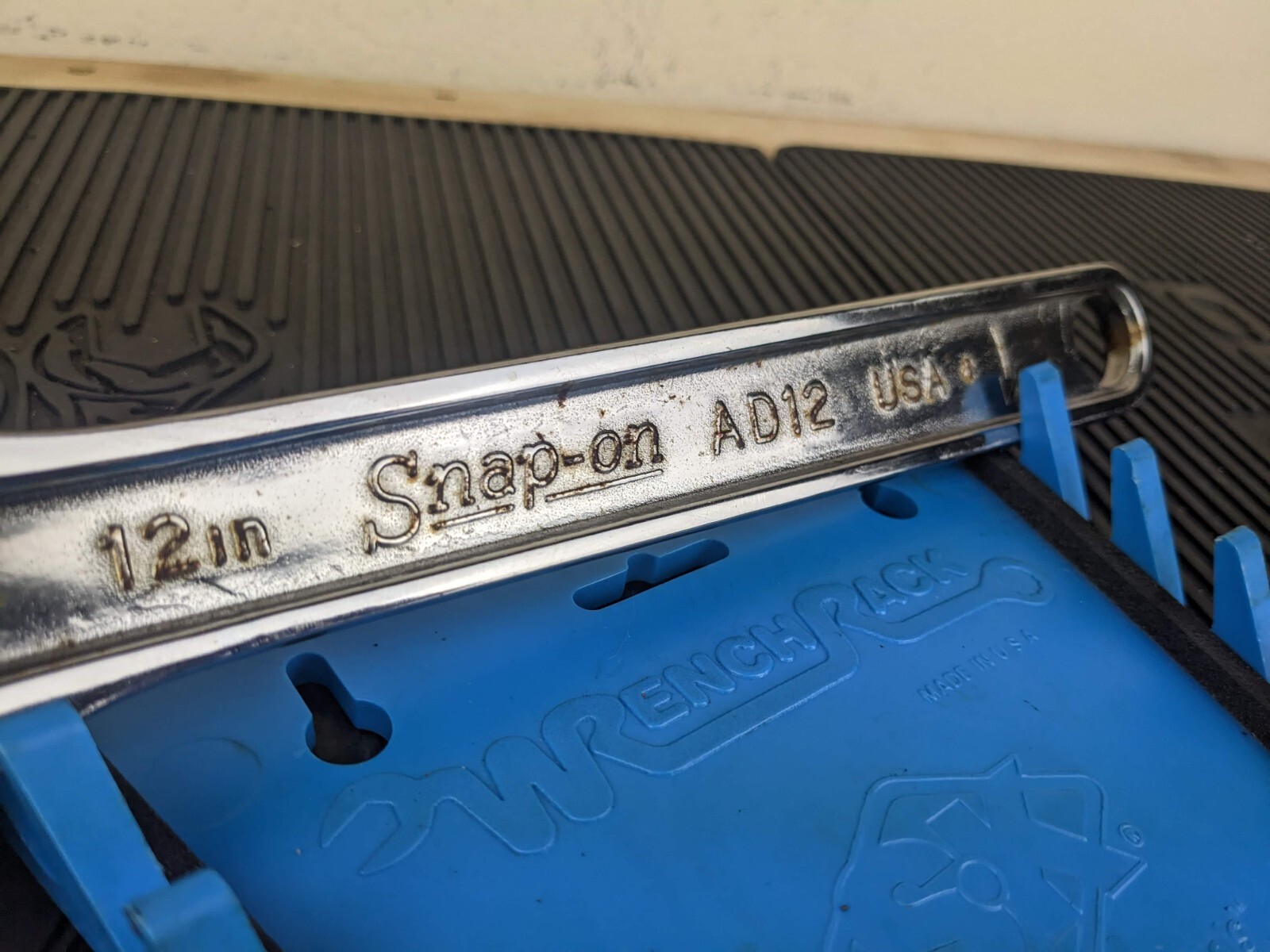 #bc026 Snap-On 12″ Adjustable Wrench AD12 USA 300mm Chrome