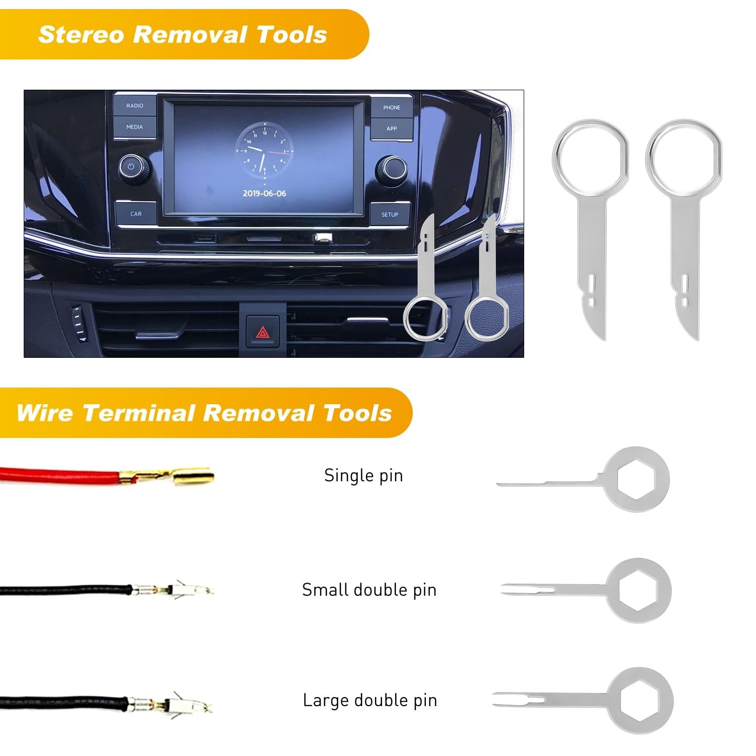 19Pcs Trim Removal Tool Set – Automotive Plastic Panel & Upholstery Tools with B