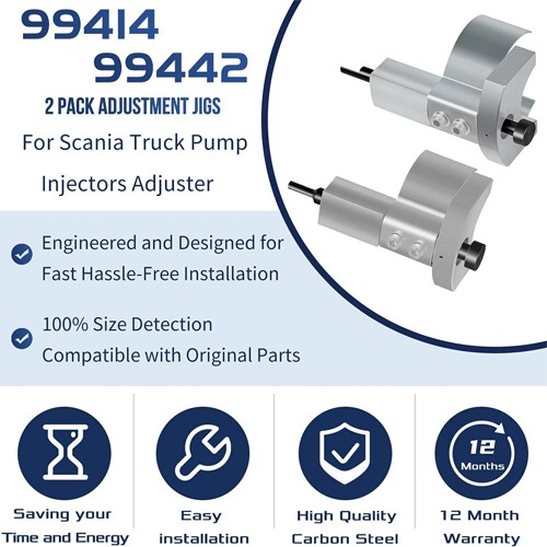99442 & 99414 Injector Setting Tool + 99309 Crankshaft Rotator for Scania Truck