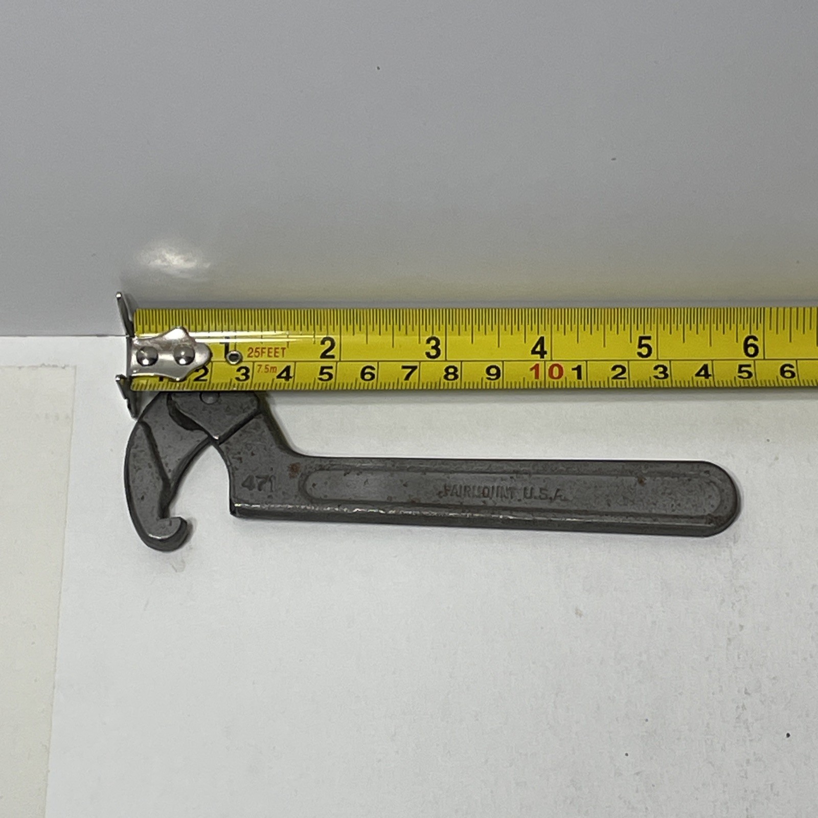 Fairmount 471 Adjustable Hook Spanner 3/4″ – 2″ USA Wrench Vintage Tools
