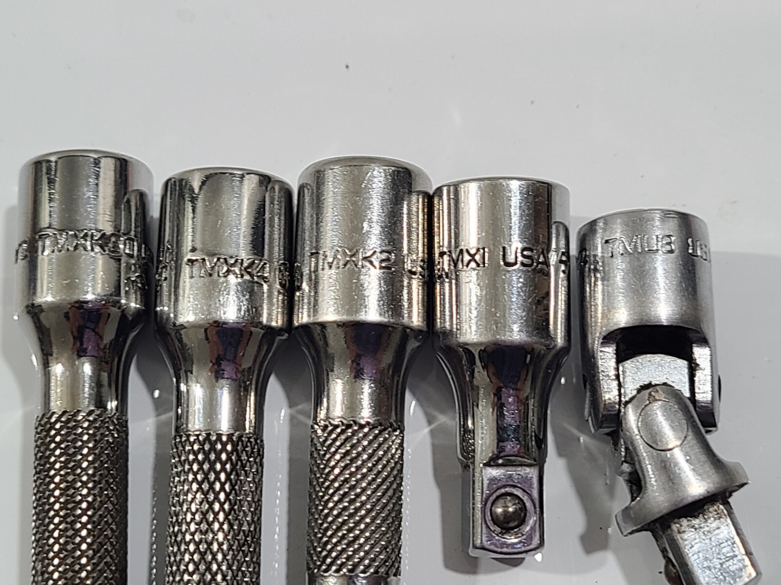 Lot Of 14 SNAP-ON TOOLS 1/4″ DRIVE, Ratchet, Extension,Swivel, SAE Sockets