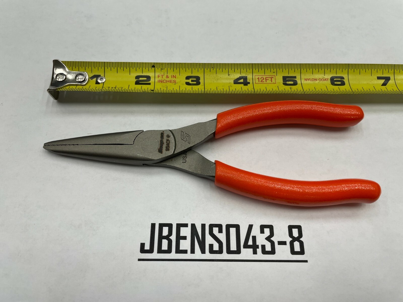 Snap-on Tools USA NEW ORANGE 6″ Soft Grip Needle Nose Pliers 95ACFO