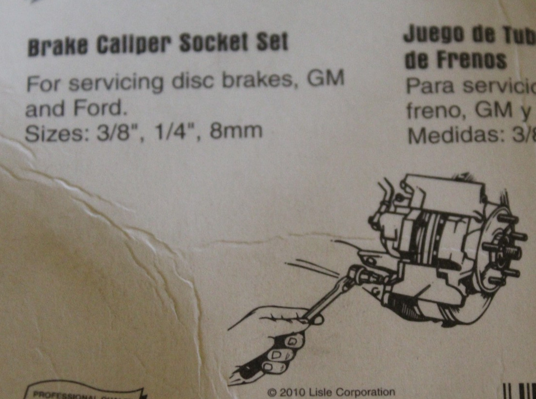 LISLE 12550 BRAKE CALIPER SOCKET SET