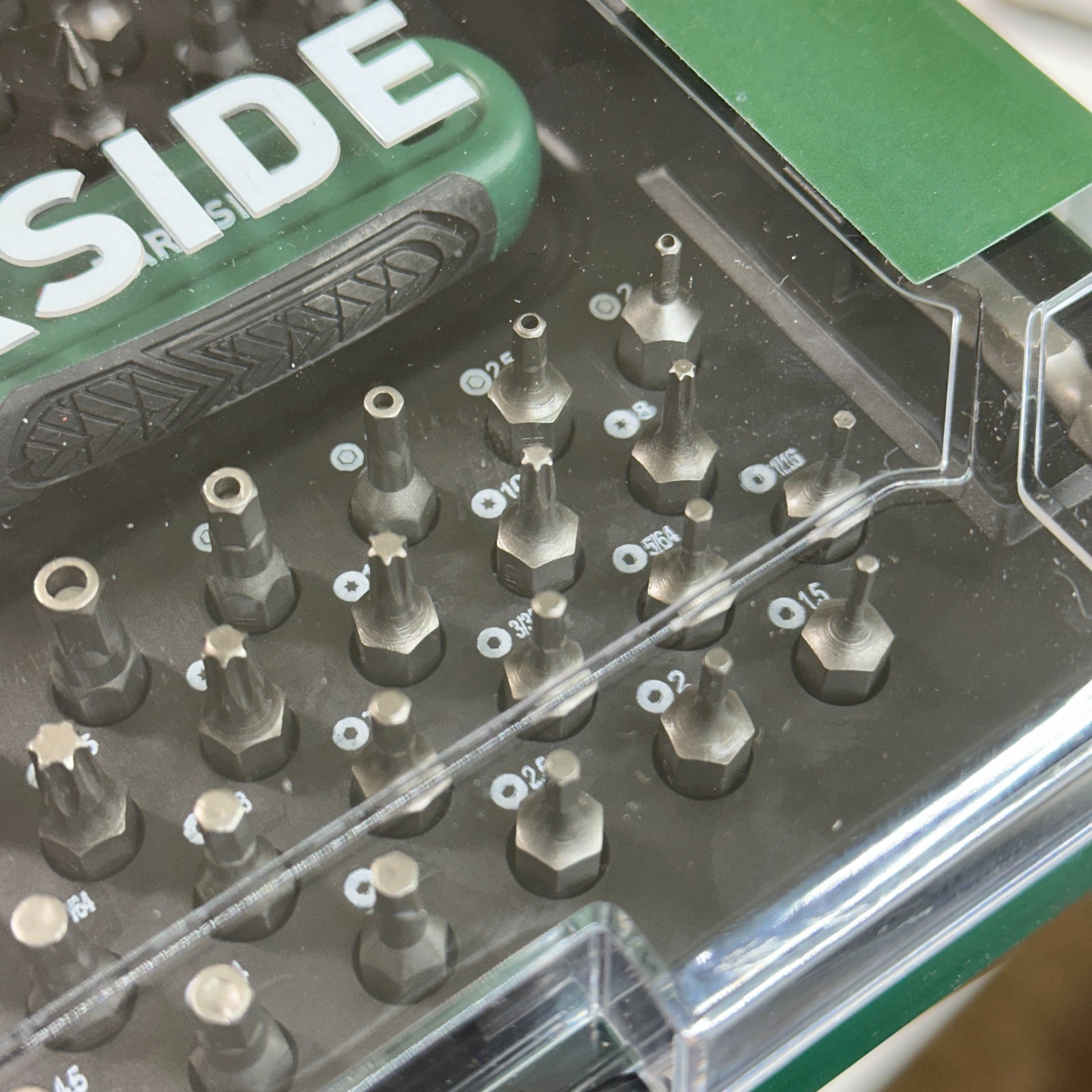 Parkside 81pc Ratchet & Bit Set S2 Steel Precision Bits with Quick-Release New