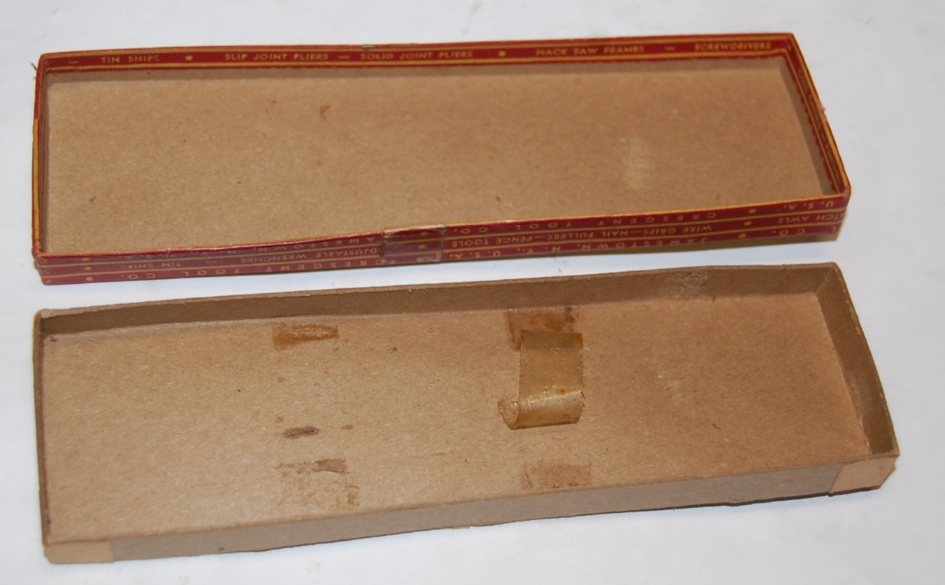 Vintage Crescent Tool Co 6″ Adjustable Wrench Empty Box AC16 Jamestown NY USA