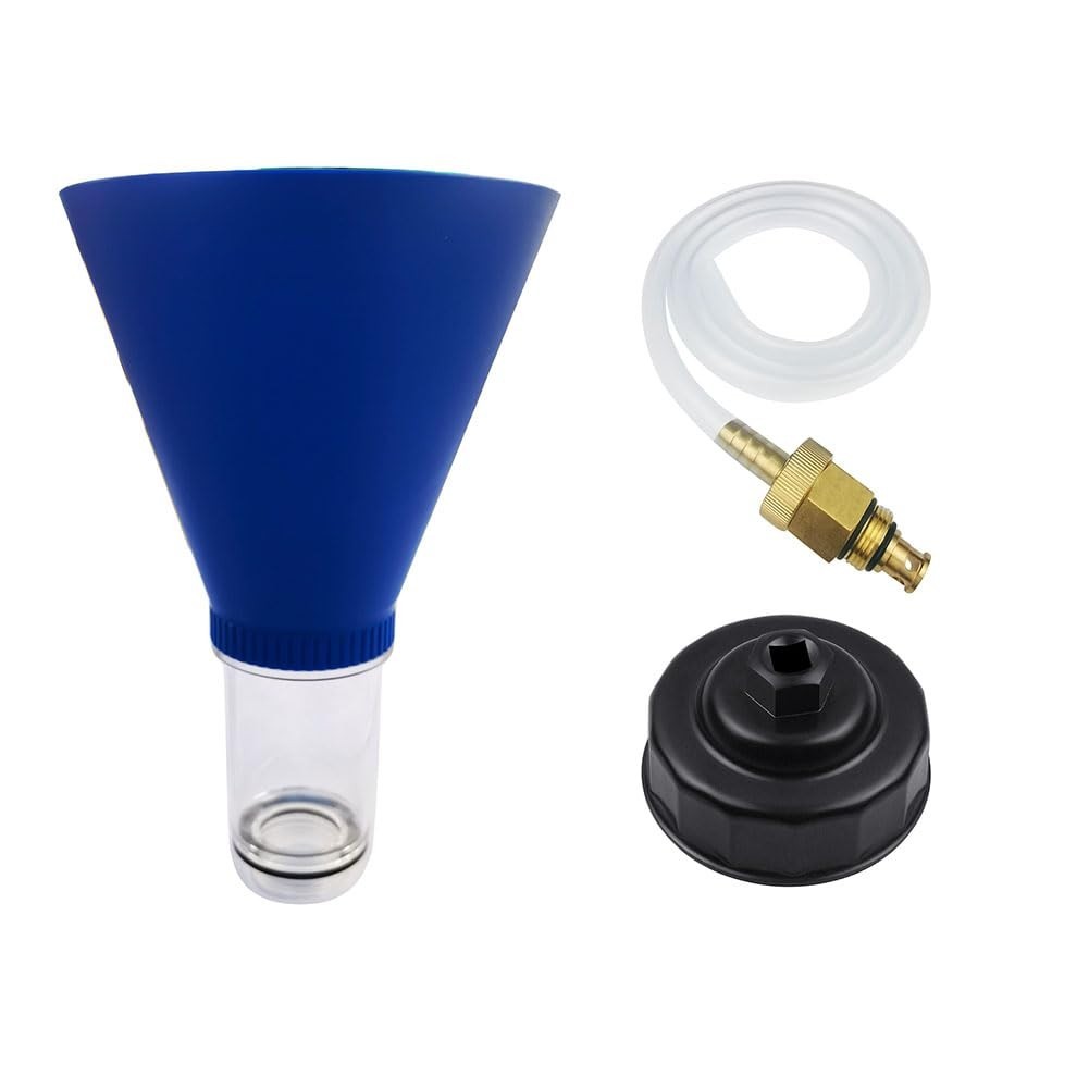 Oil Filter Wrench & Drain Tool Kit – Advanced Threaded Oil Funnel for Toyota, Le