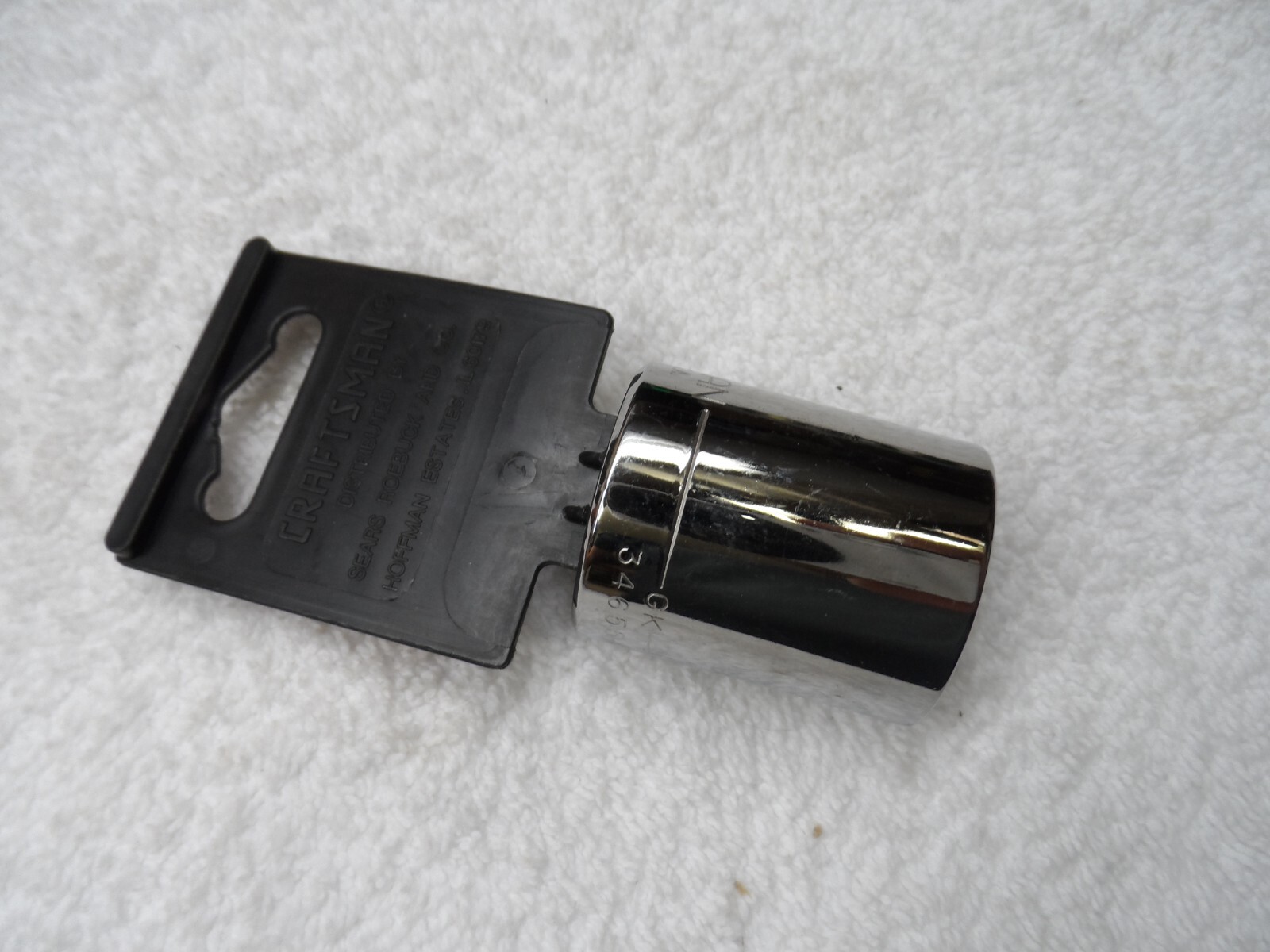 Craftsman 1/2″ Drive Standard SAE Socket, 15/16″ laser 12 pt USA NIP- PN 34655
