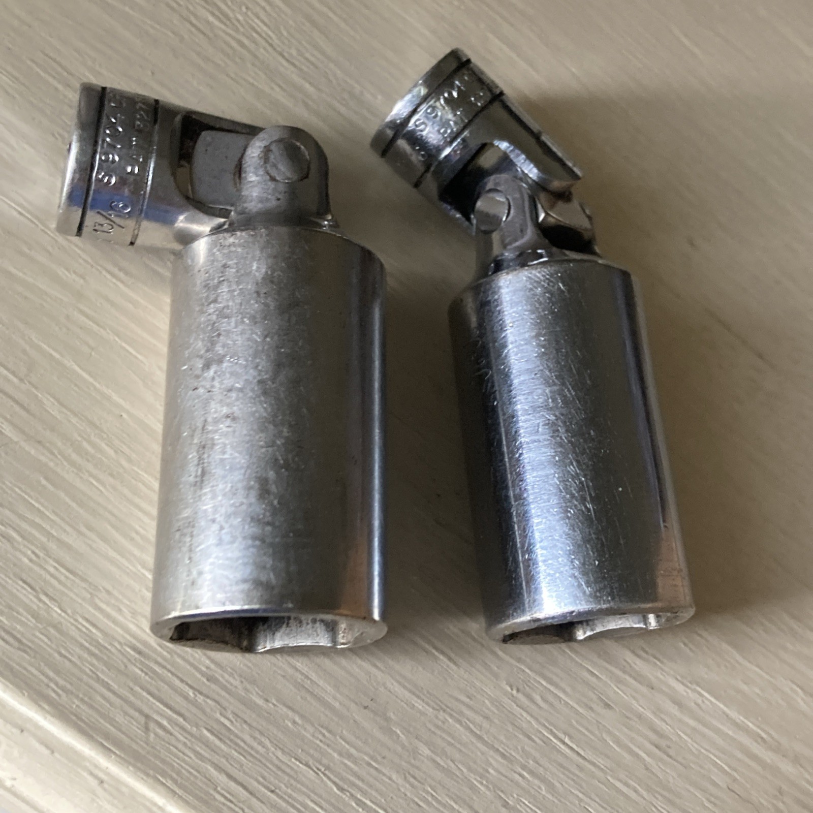 TWO Snap On Swivel Tools Both 13/16 S9704 CFU Made In USA (initials engraved)