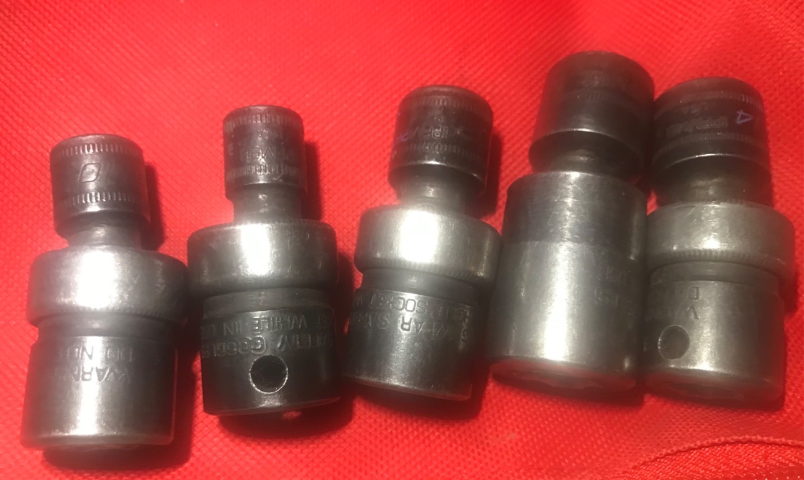 snap on impact swivel sockets 3/8 drive metric 10,6,12,15,14mm