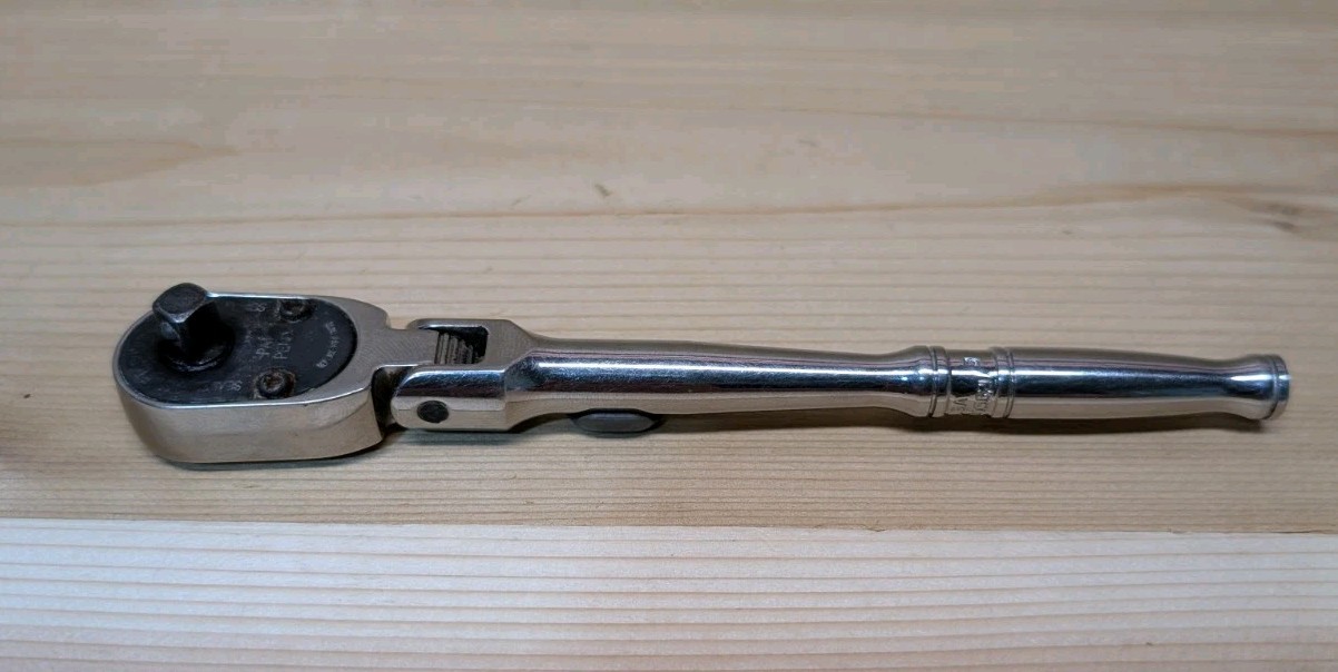 SNAP-ON 1/4″ TX72 Inch Ratchet Locking Flex Head USA MADE Vintage