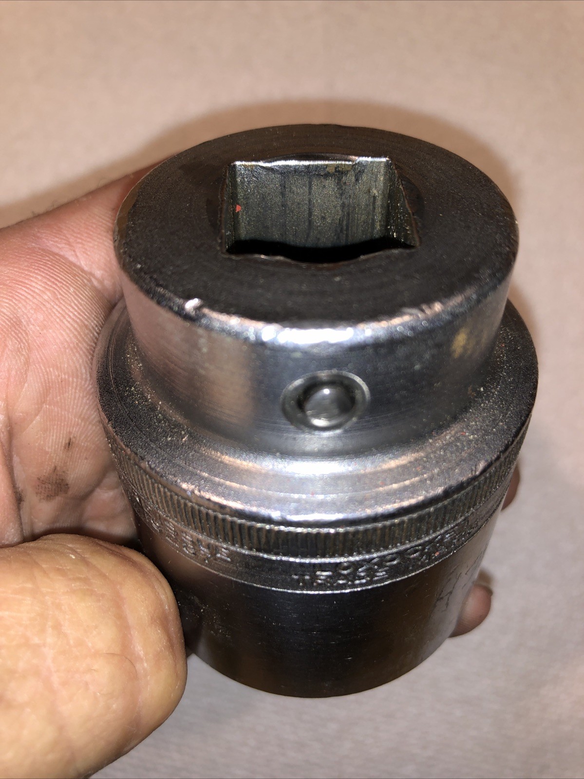 VTG Snap-On LDH-522 3/4” Drive 12 Point 1-5/8” Shallow SAE Chrome Socket SNAPON