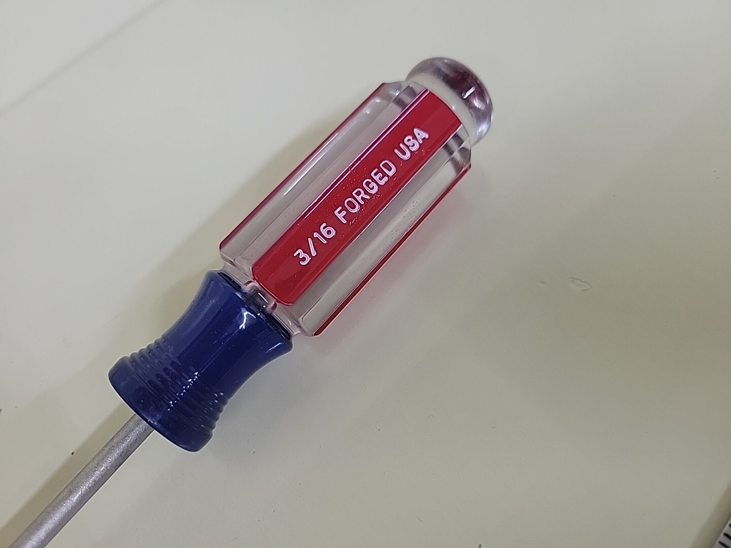 Craftsman 41248 Screwdriver 8″ Round Shaft 11-3/4″ Long Flat 3/16″ Tip NOS USA