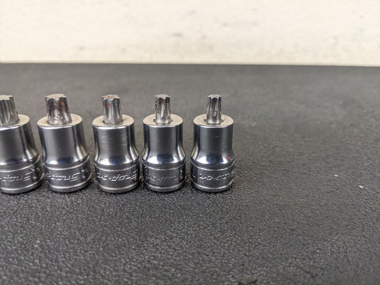 #bp502 Snap On 7pc 3/8″ Drive Stubby Torx Socket Driver Set T27-T55 207EFTXYSE