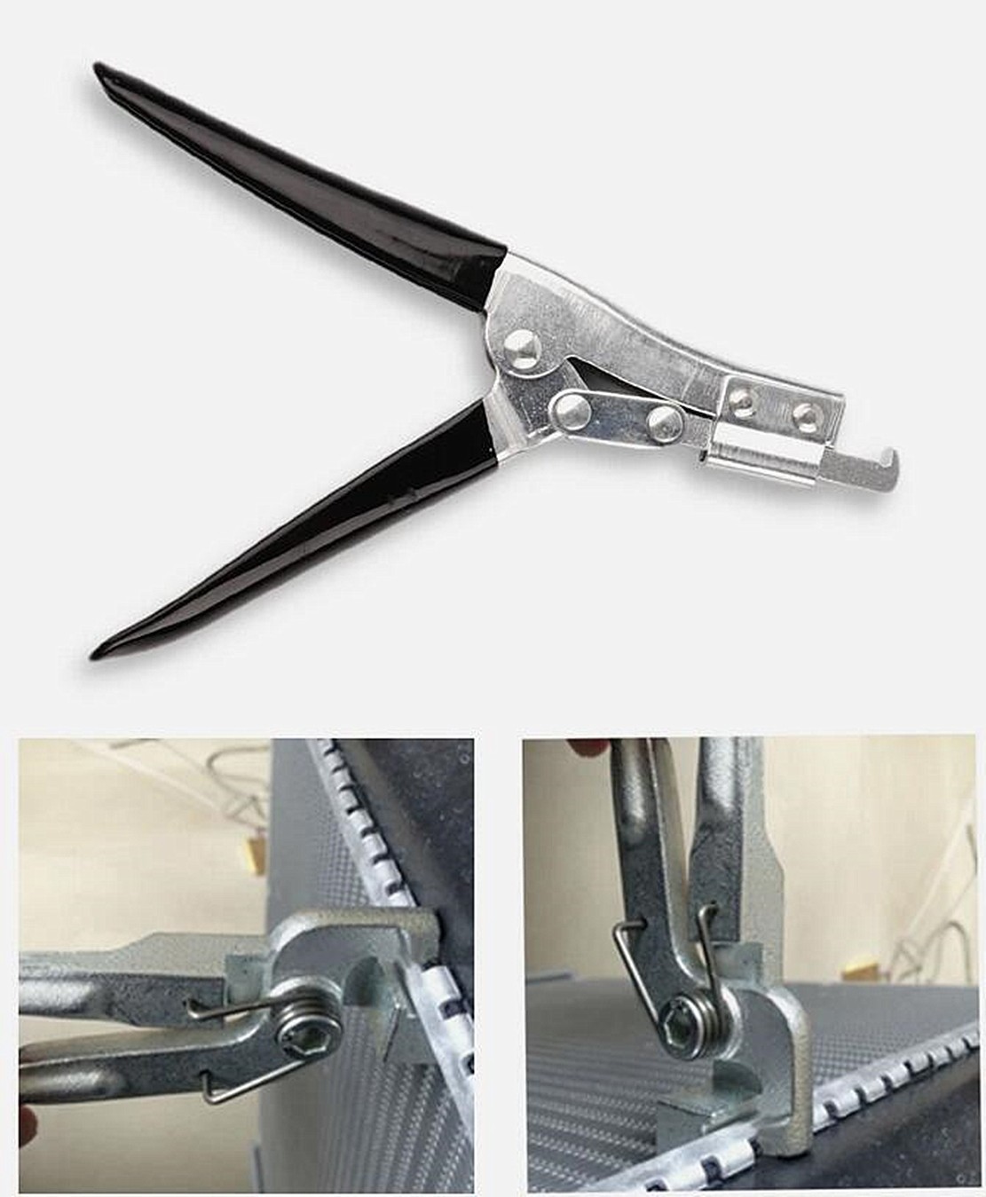 1Set Radiator Tank Repair Tools Opening Pliers- Radiator Tab Lifter Tool Black