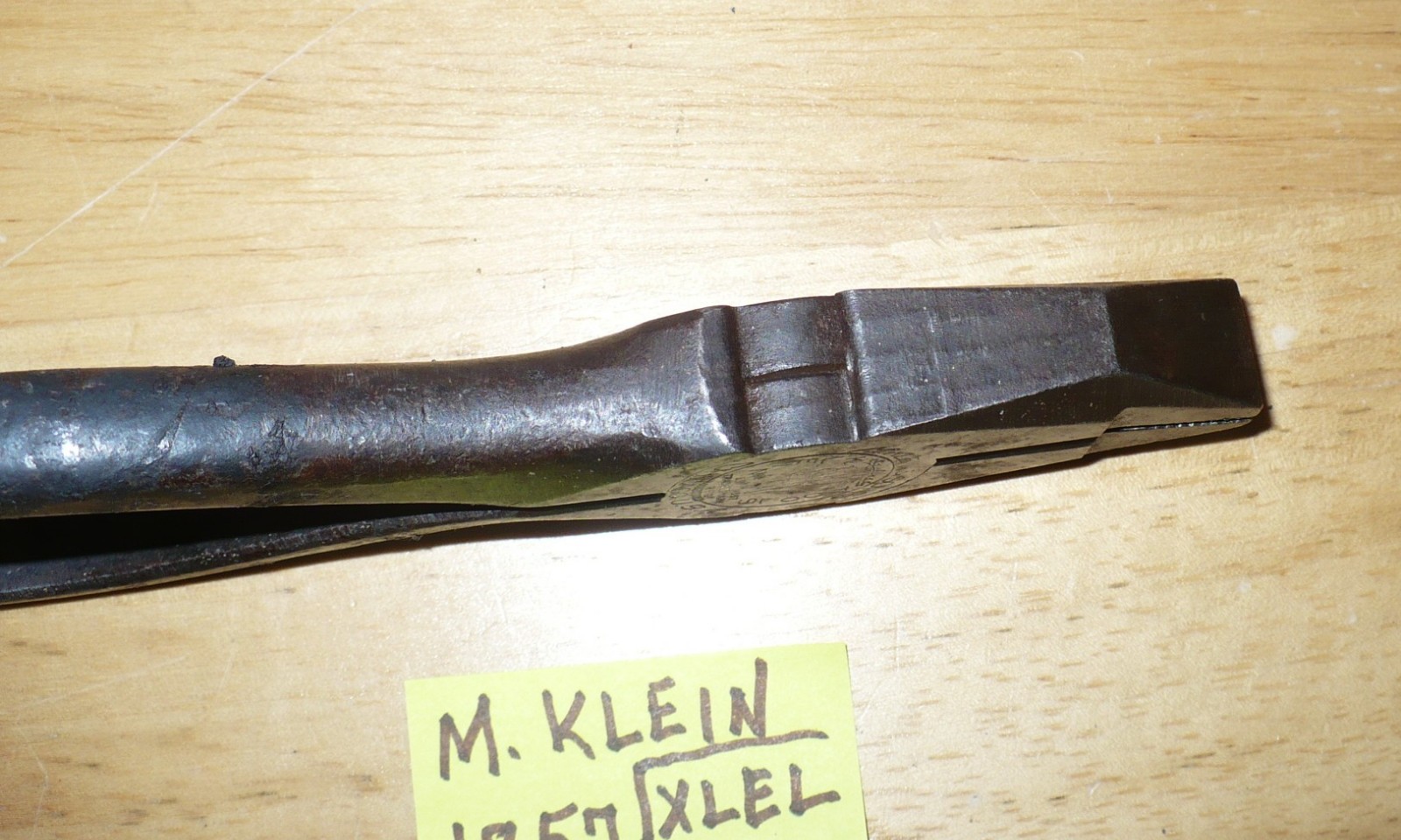 Vintage M. Klein Lineman Pliers 1857 Trademark Reg Chicago USA X L EL 1943 ?