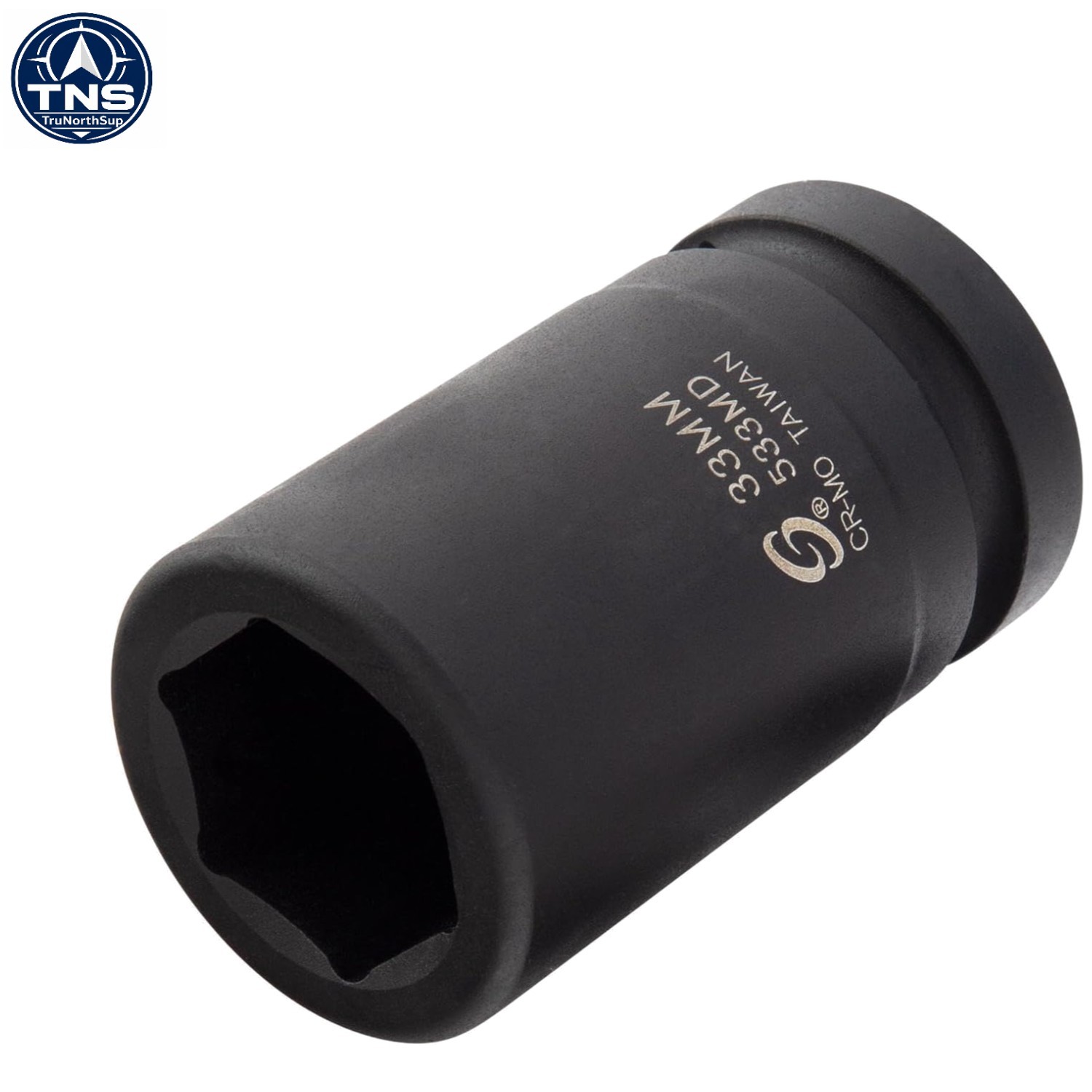 Sunex 533MD 6-Point Deep Impact Socket, 33mm, CR-Mo for Automotive Efficiency