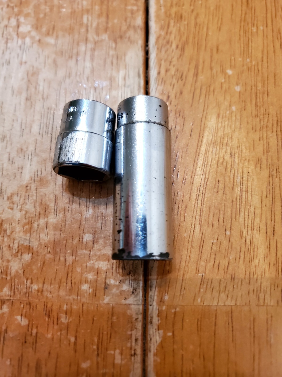 Snap On 1/4 Drive 9/16 6PT Shallow Deep Sockets Lot Of 2