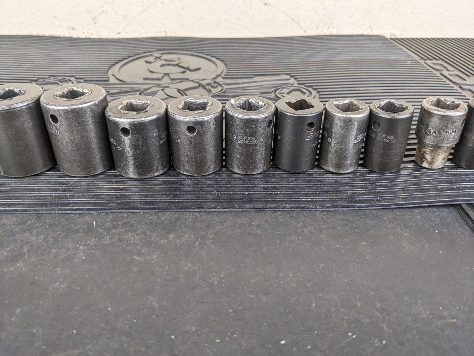 #bg155 Snap-On 14pc 1/2″ Drive 6pt SAE Shallow Impact Socket Set