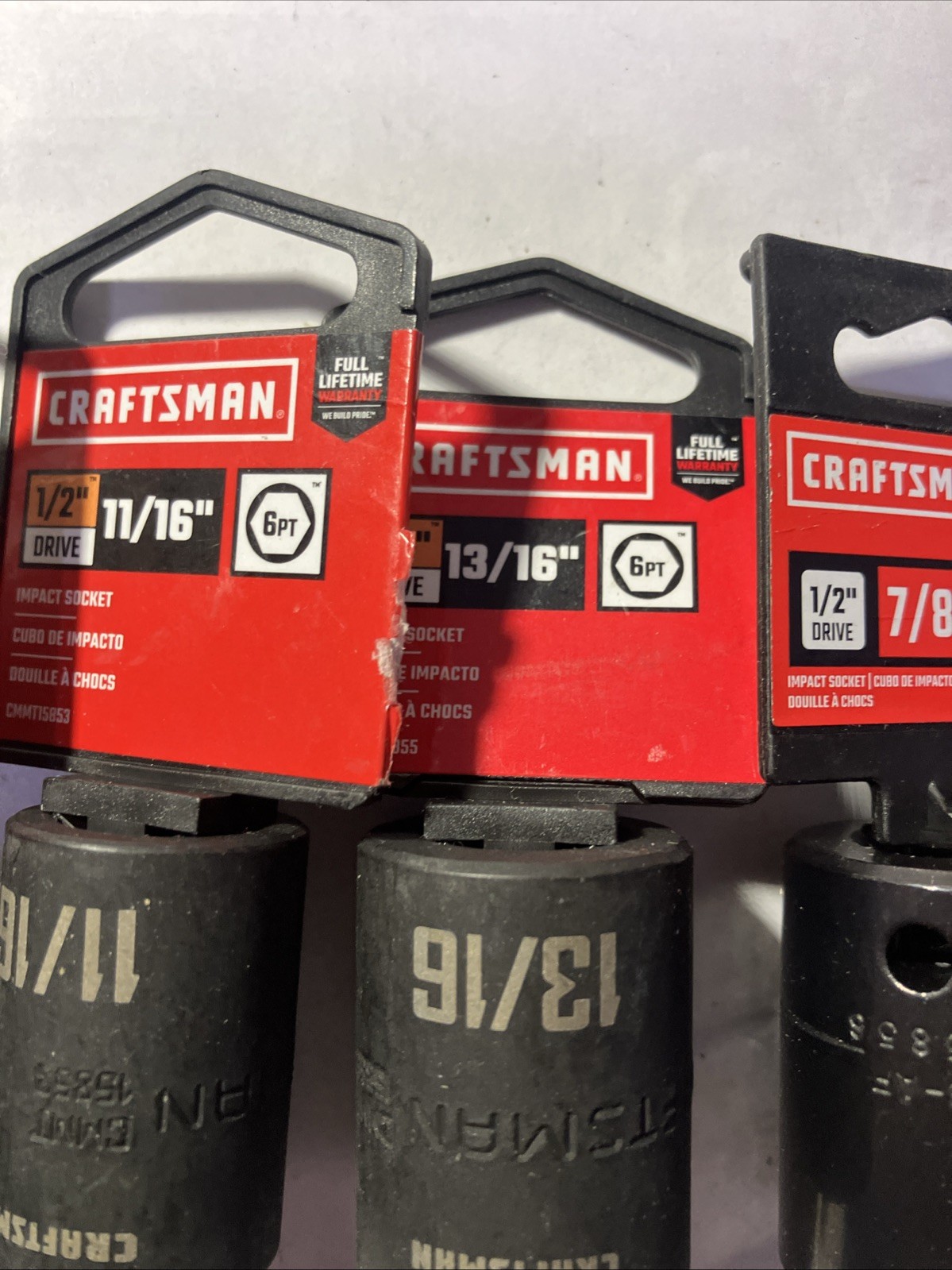 Craftsman Six (6) Piece Impact Sockets 1/2″ Drive (New with Tags) See Photos