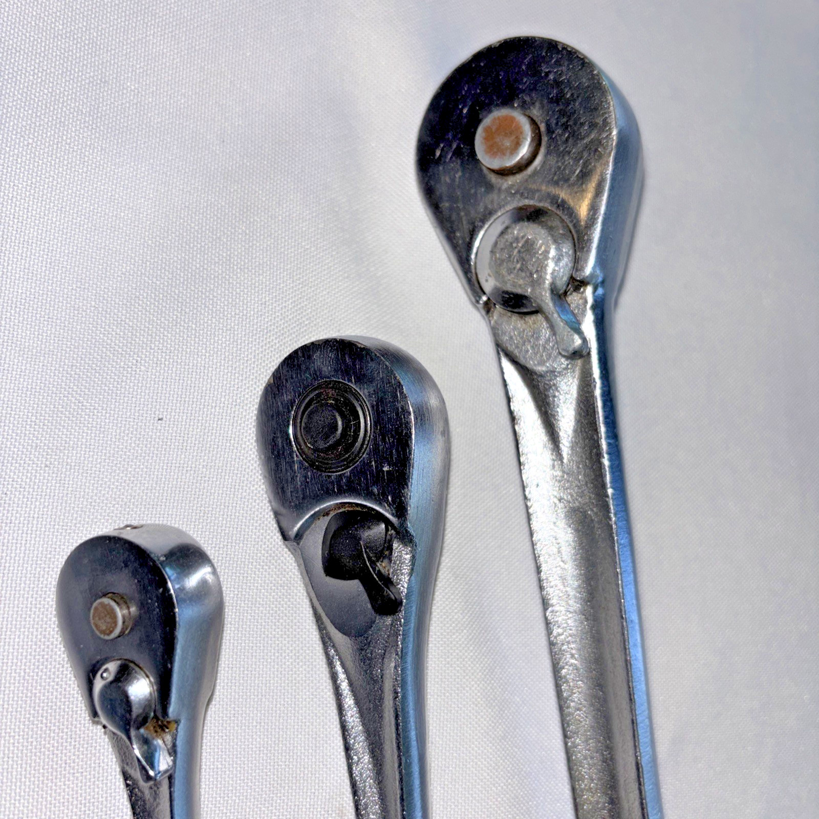 Craftsman -V- 44985 1/2” 43784 3/8” 43185 1/4” Drive 3 Piece Ratchet Set / USA