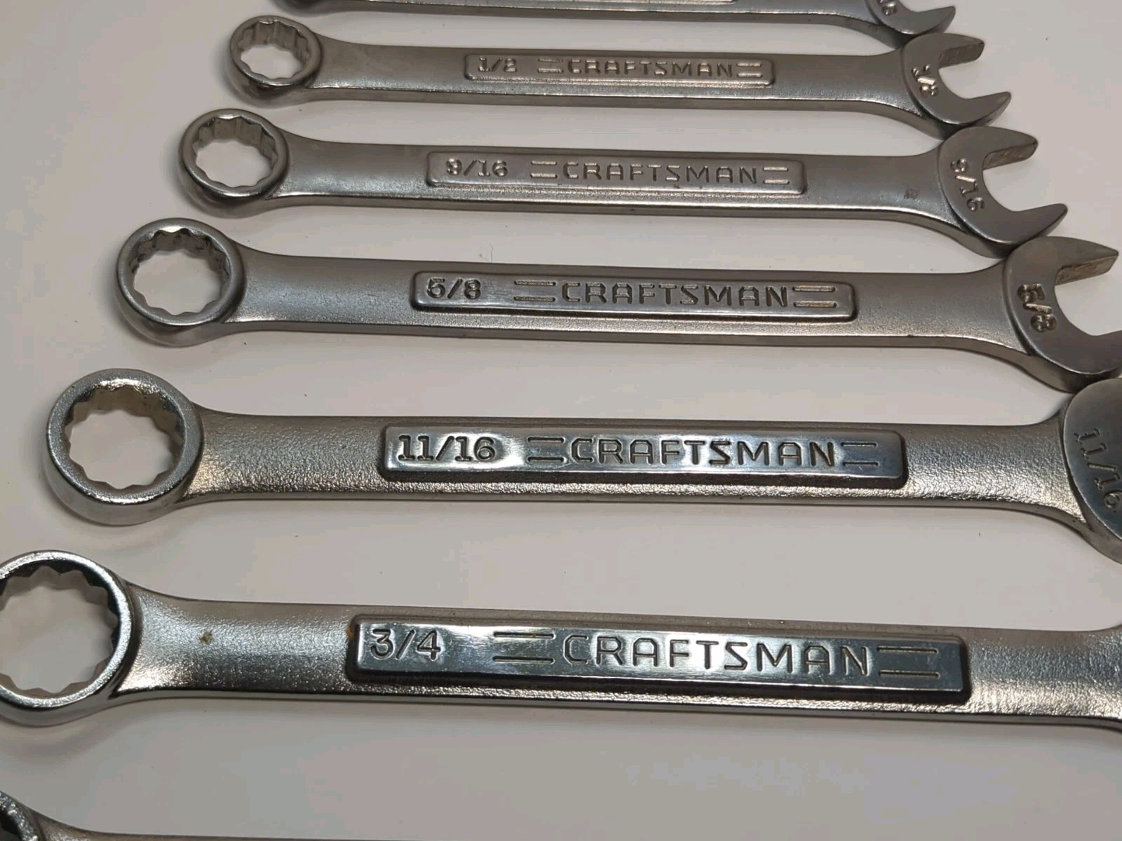 Nice Craftsman USA 11 Piece SAE 12 Point Wrench Set VA, 5/16 – 7/8″