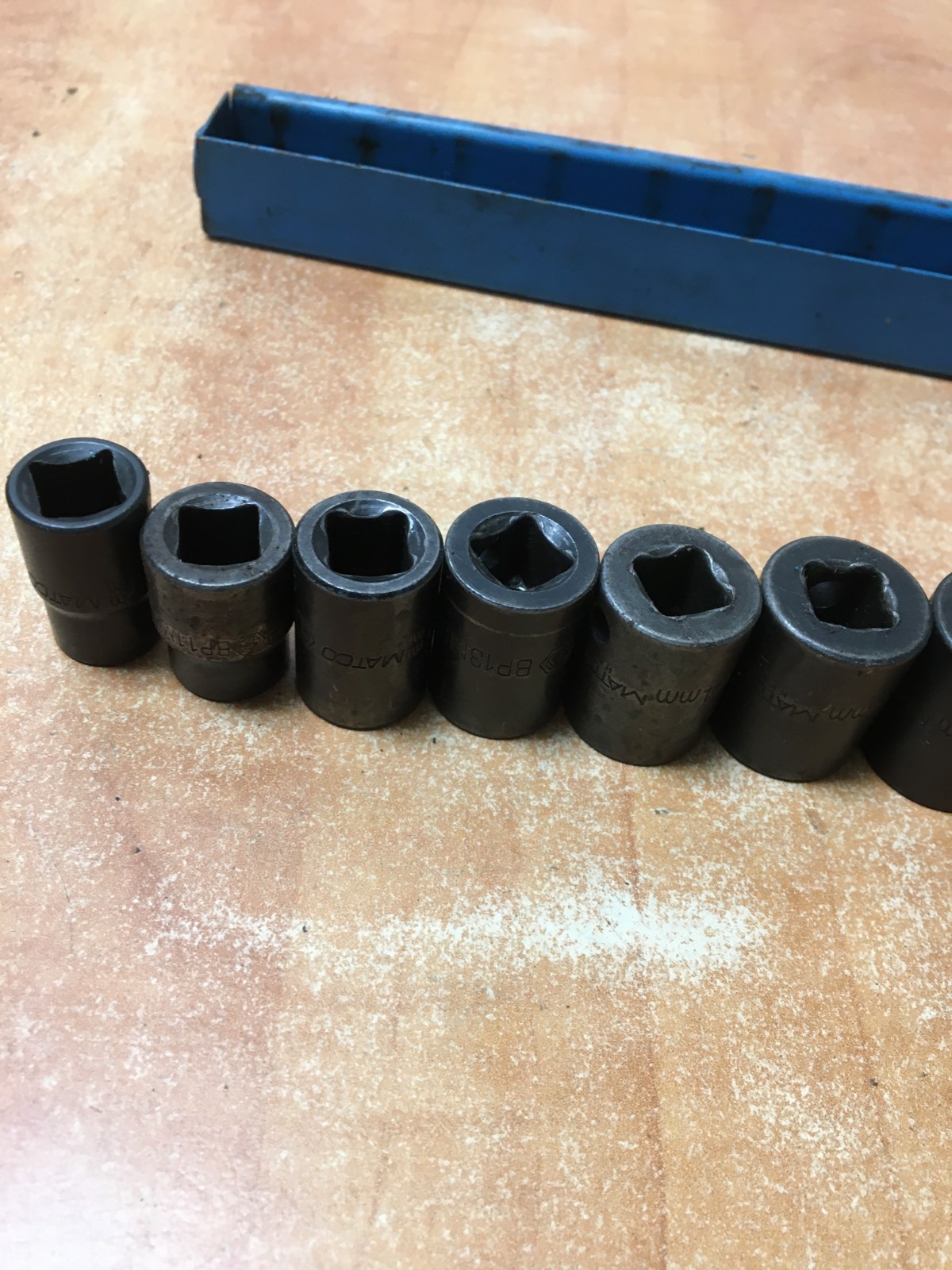 MATCO 13pc 3/8″ Drive Metric Impact Socket Set 10-22MM BP10M2A to BP22M2 w/tray