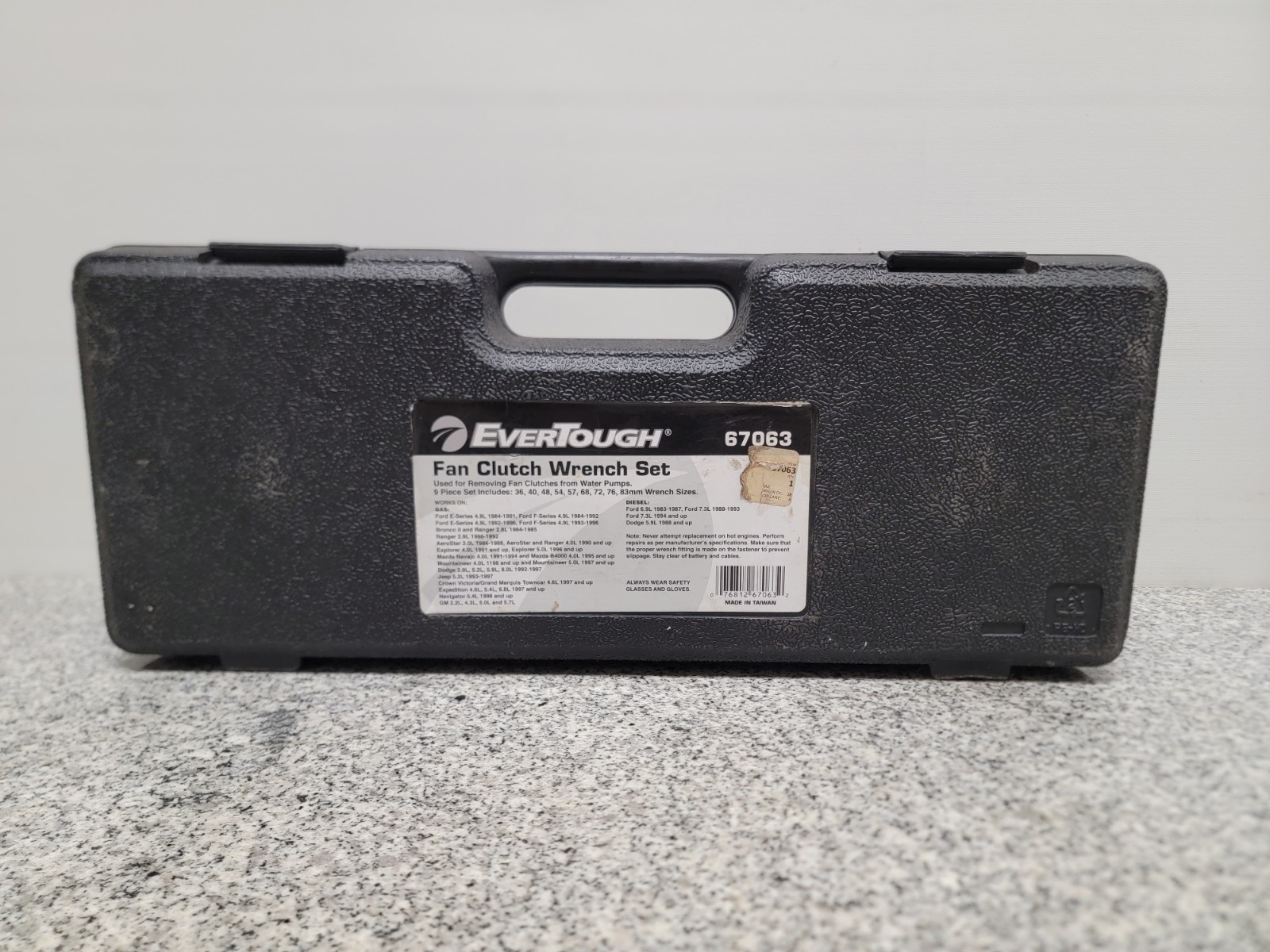 EverTough #67063 Fan Clutch Wrench Set With Hard Case