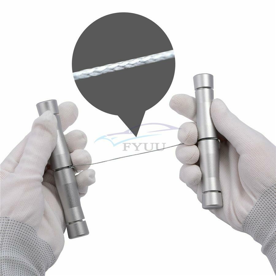 Car Emblem Logo Removal Tool Body Stickers Glue Cleaning Tool Handle PE Line Kit