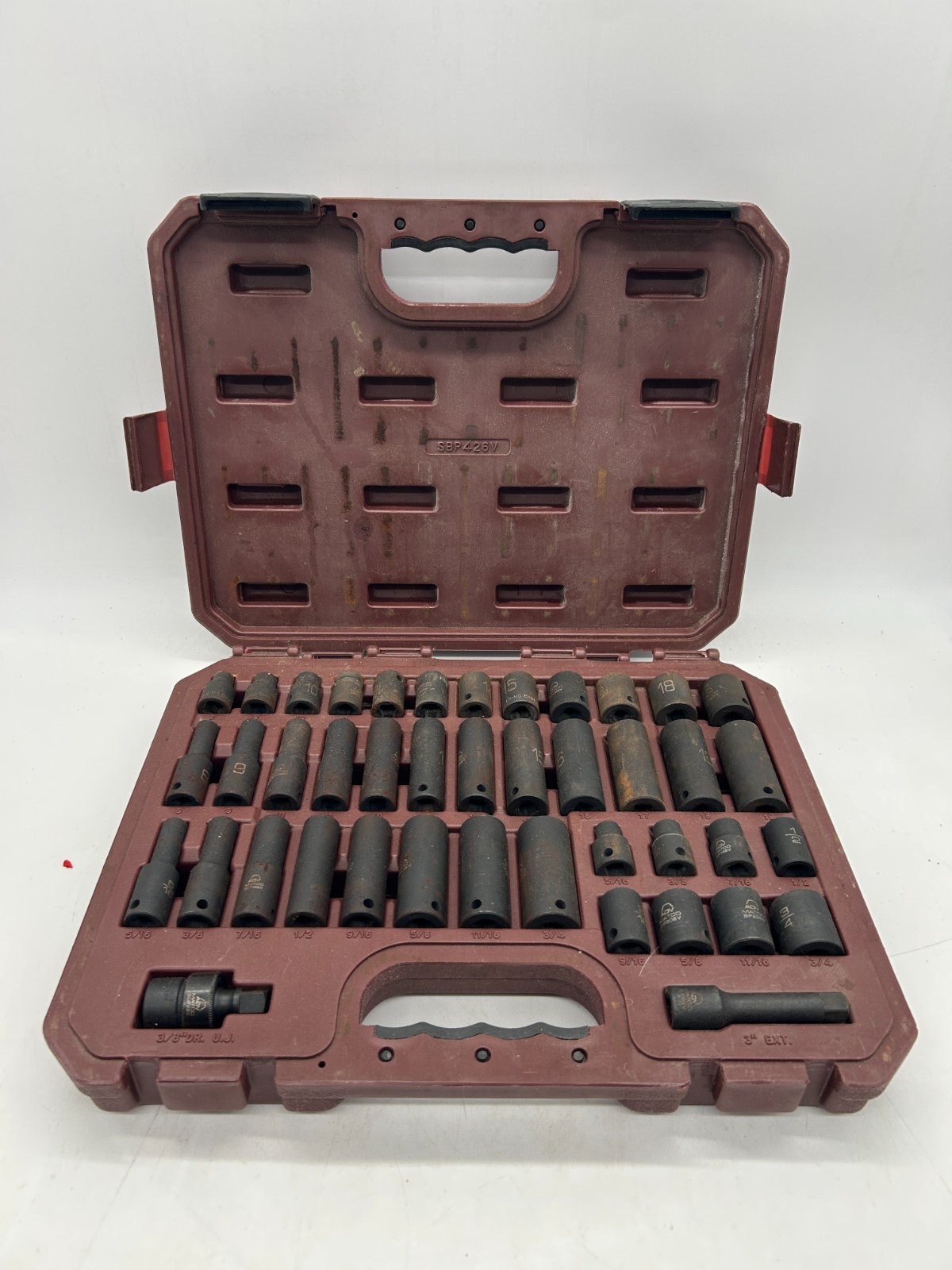 Matco Tools SBP426V 3/8″ Drive 42-Piece SAE & Metric 6pt Impact Socket Set