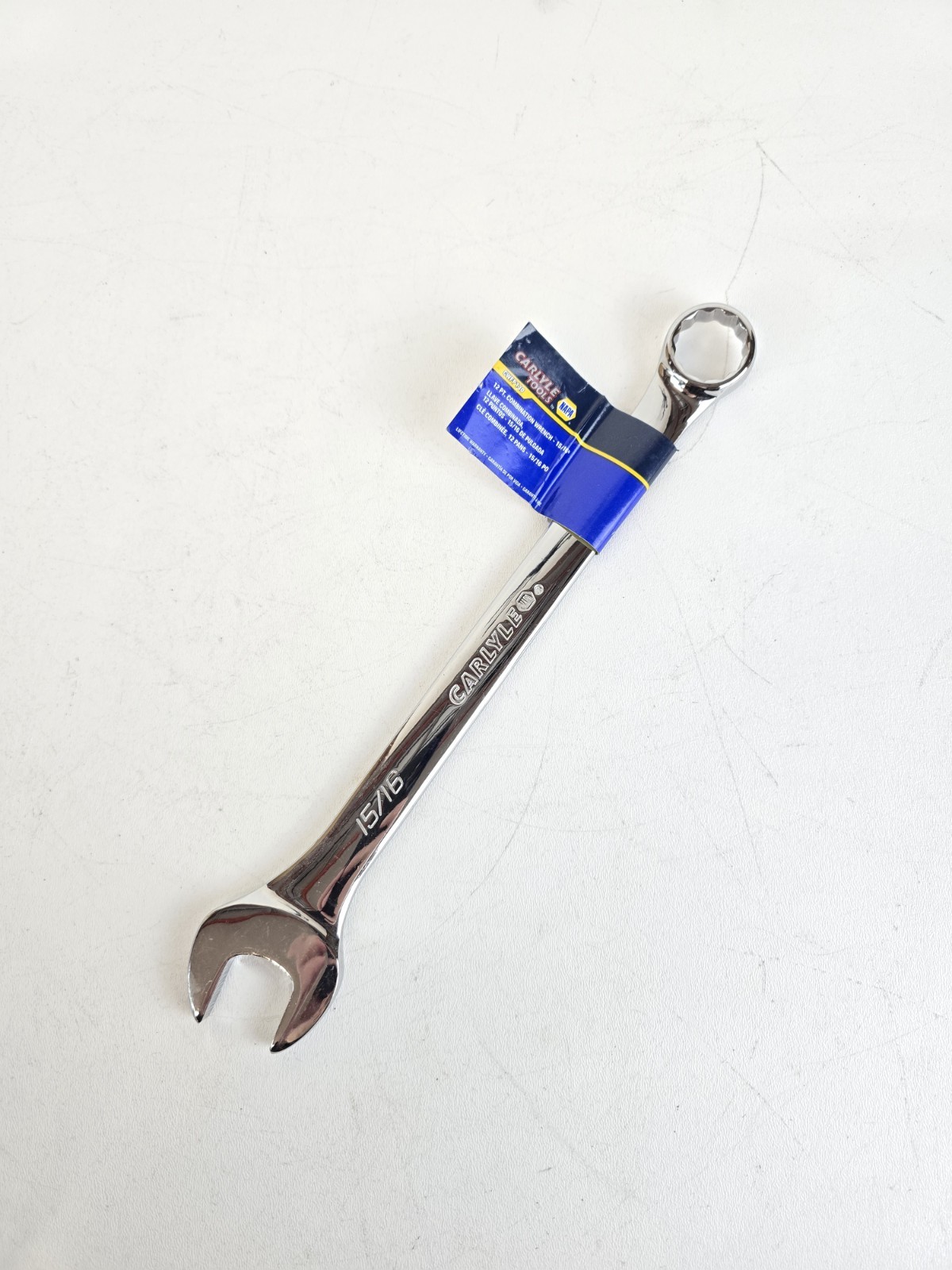 NAPA Carlyle SAE Combination Wrench 12 Pt 15/16″ CWFP130 Polish Chrome