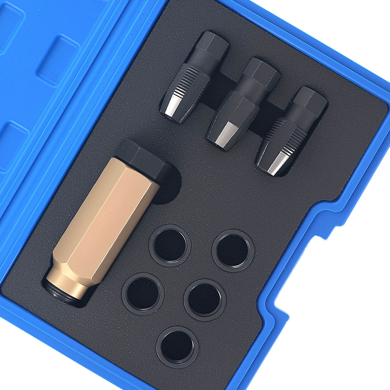 Oxygen Sensor Thread Repair Set M18 M20 1.5mm Tap Reamer 5 Inserts Tool