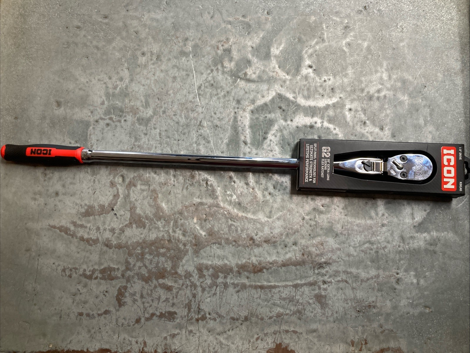 New ICON G2 Series FLEX 1/2″ Drive R3XLKG Ratchet Long Handle 26 Inches Long