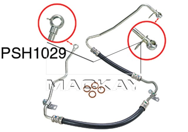 Mackay Power Steering Hose – Pressure for Holden Commodore VE /WM V8 PSH1029