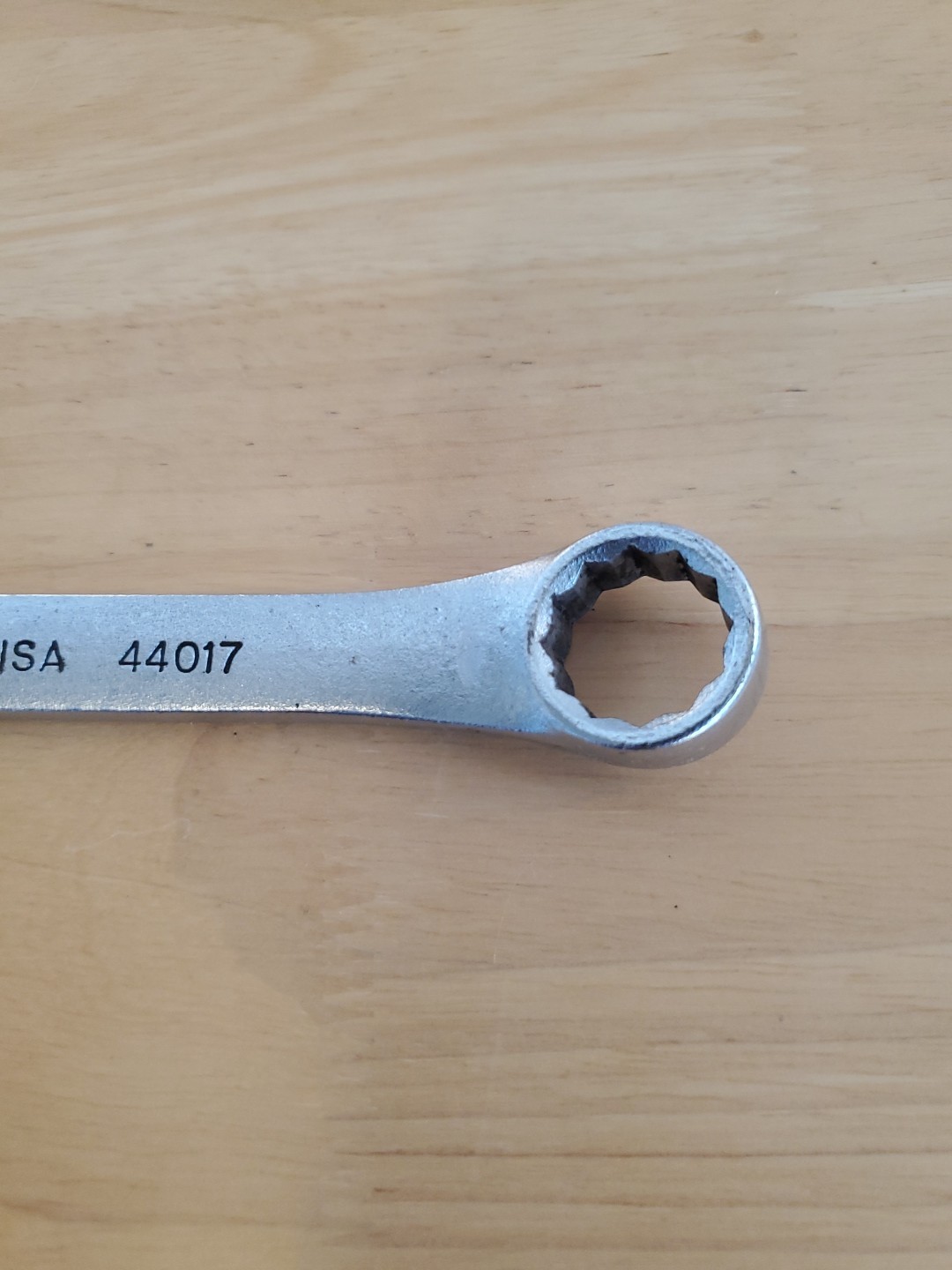 Action 17mm #44017 Combination Wrench 12pt USA Made Owner Marks