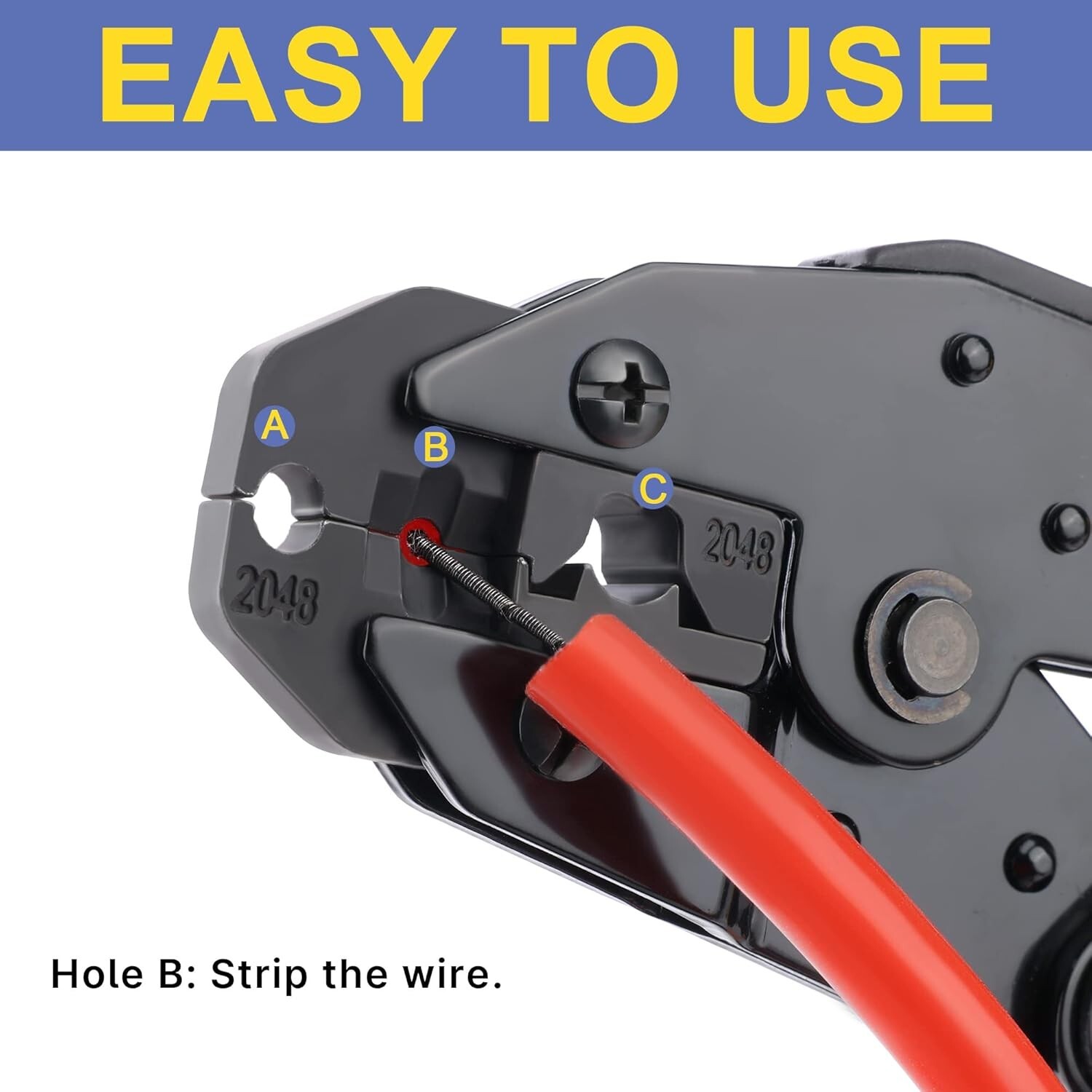 Heavy-Duty Crimping Tool for 8.5mm Spark Plug Terminals – Durable & Reliable