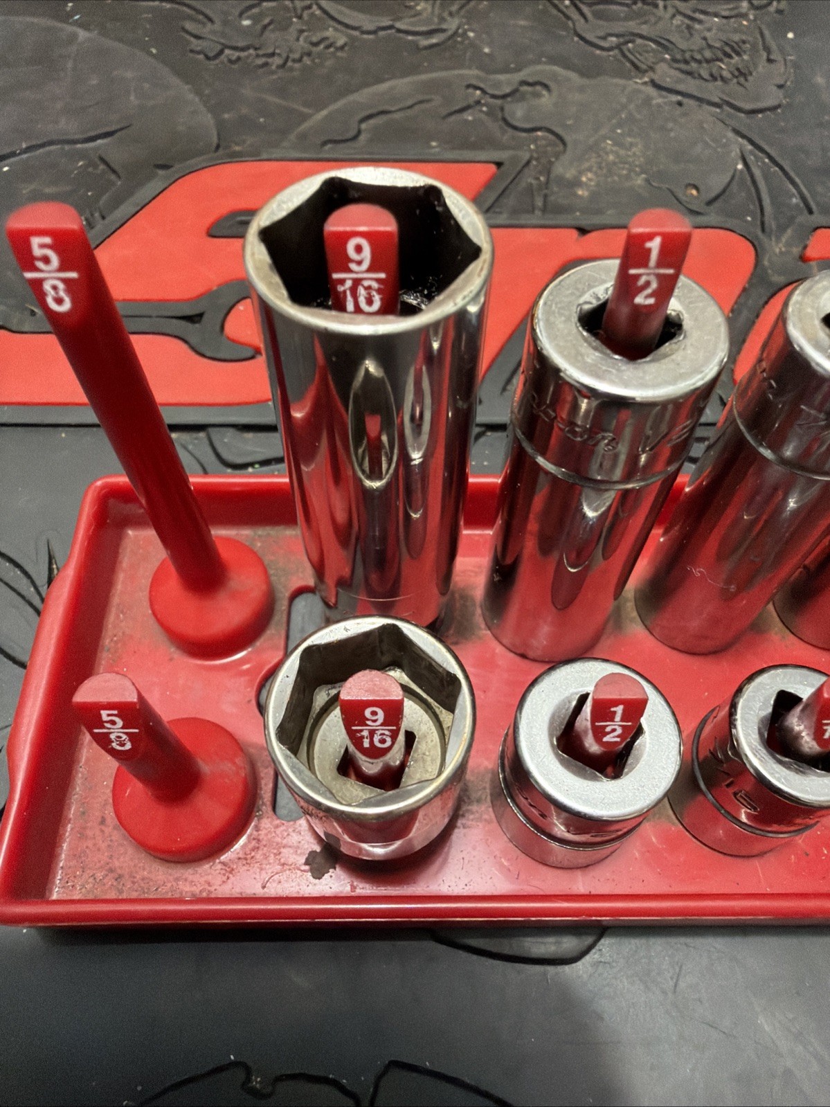 Snap On 20pc See 1/4dr Shallow & Deep Socket Set 6pt 3/16-9/16 Chrome Nice Cond