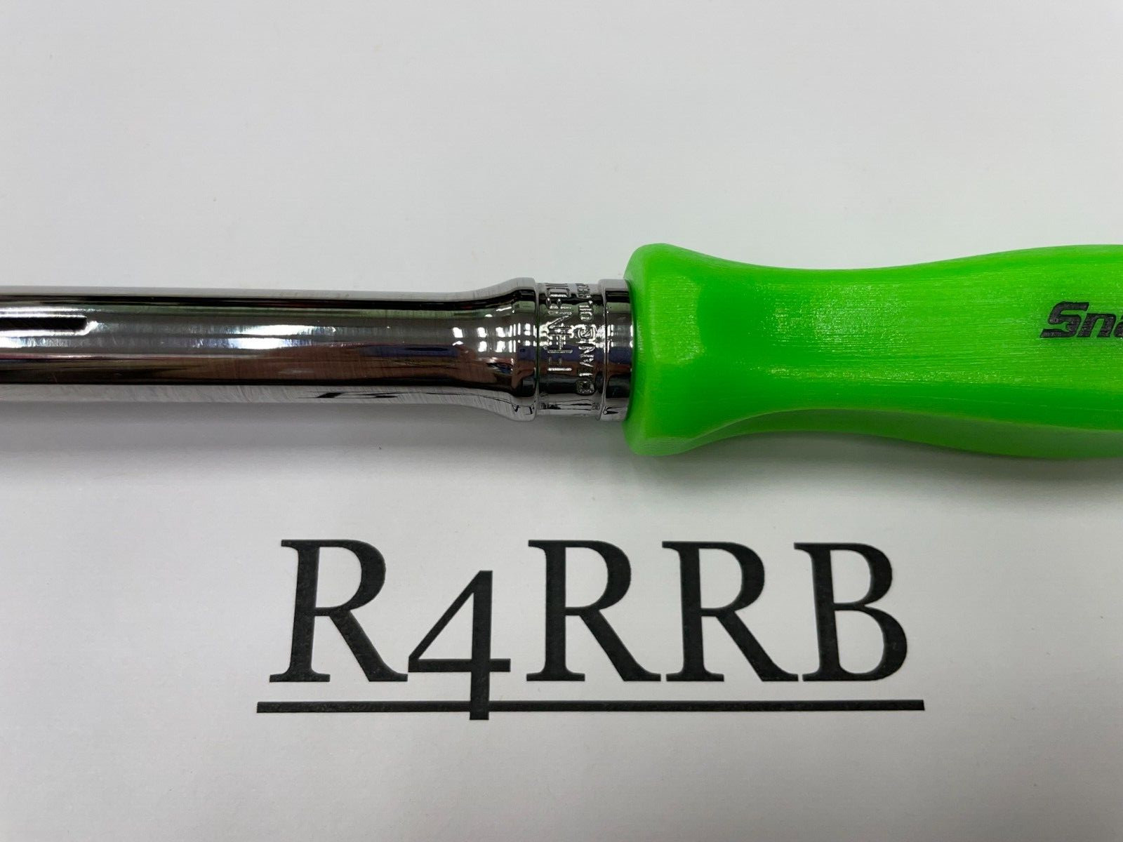 Snap-on Tools USA NEW GREEN 3/8″ Drive Hard Grip Round Swivel Ratchet FHNFD100G