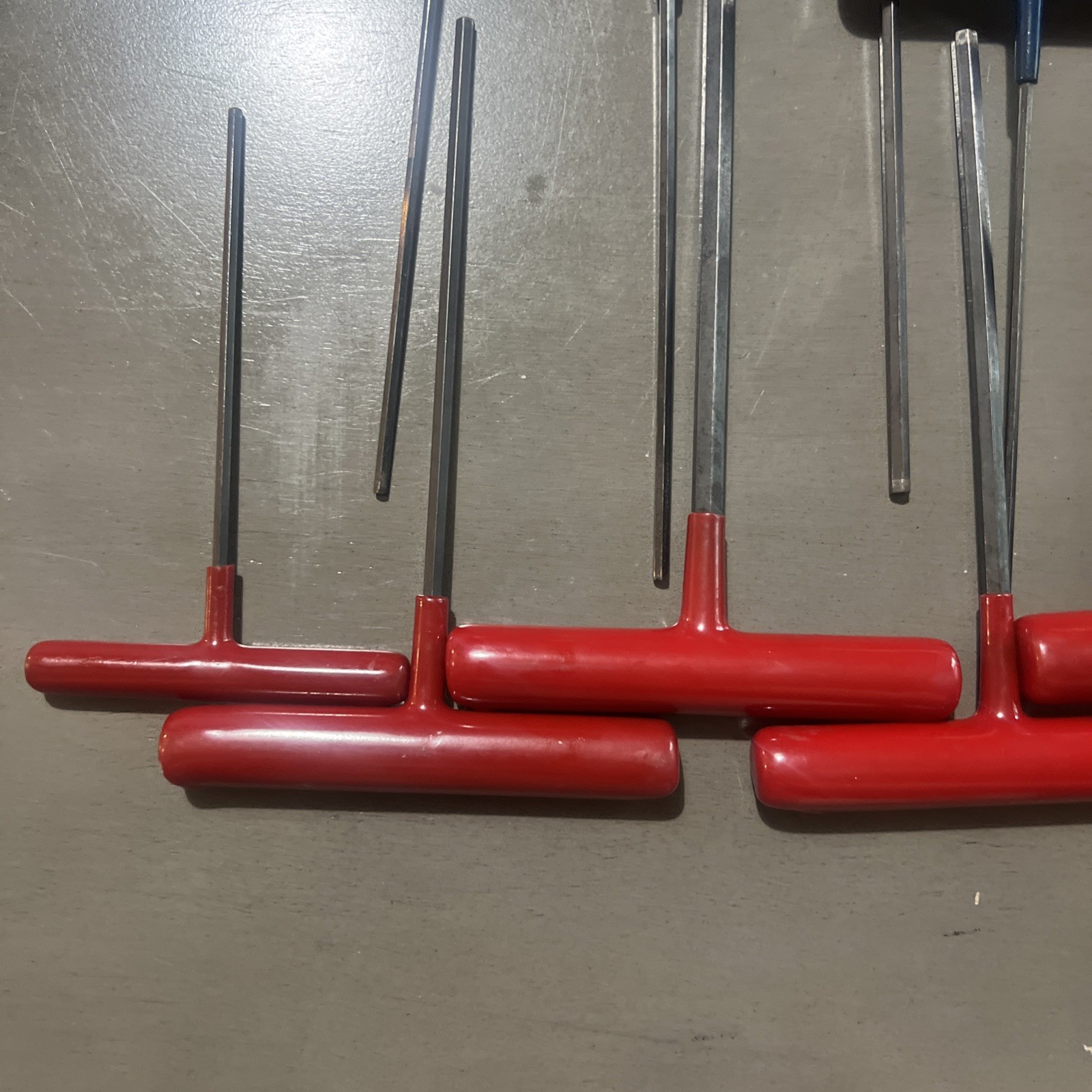 BLUE-POINT TOOLS 2 SETS 6 T-HANDLE HEX SAE & 8 T-HANDLE HEX METRIC WRENCHES