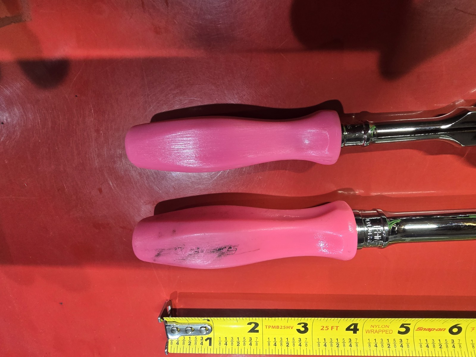 !PINK SNAP ON RARE SWIVEL HEAD SET! 3/8 Drive and 1/4. THNFD72 and FHNFD100. NEW
