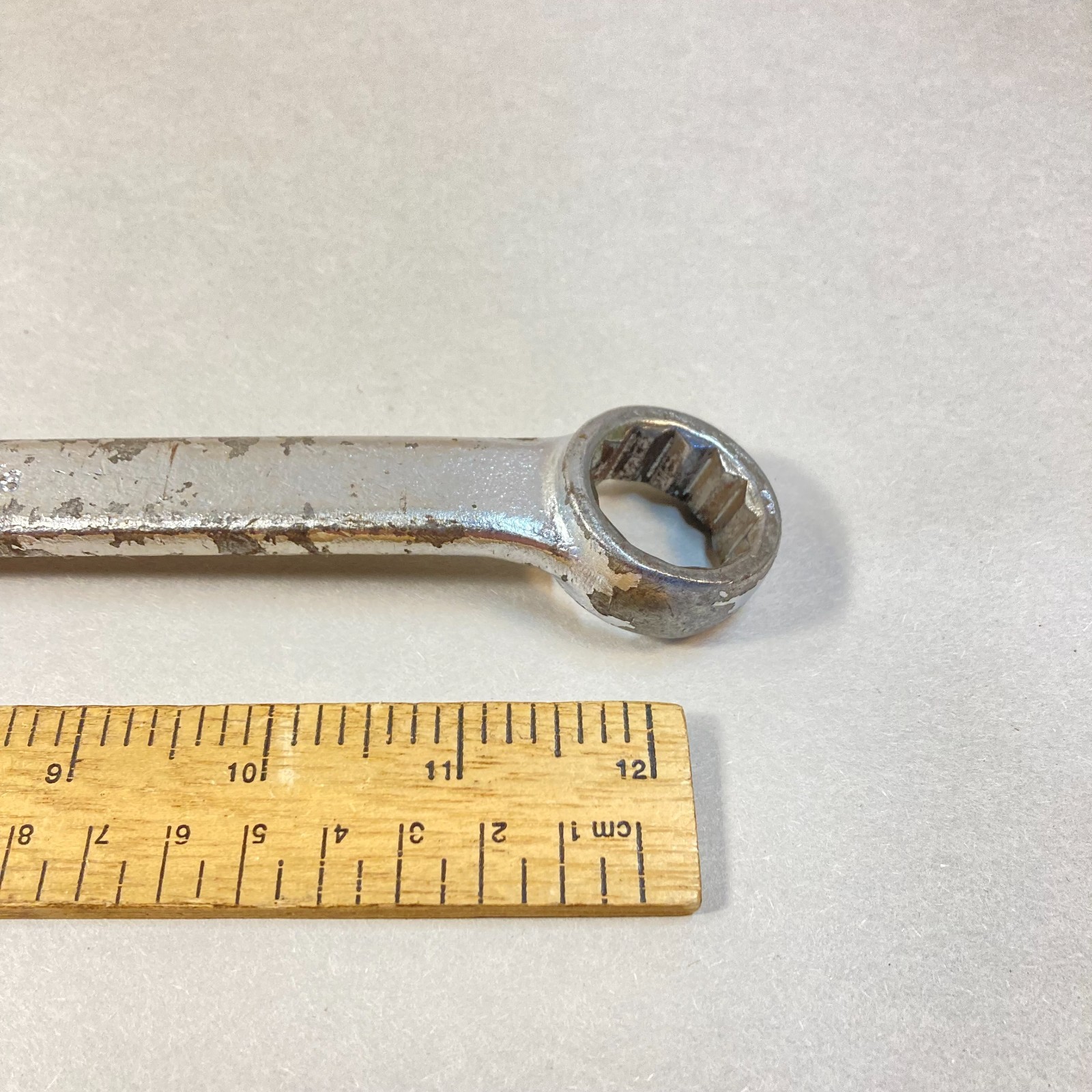 Fairmount 1-1/16″-7/8″ Wrench Box End Long Flat Handle 12 Point SAE #7034 USA