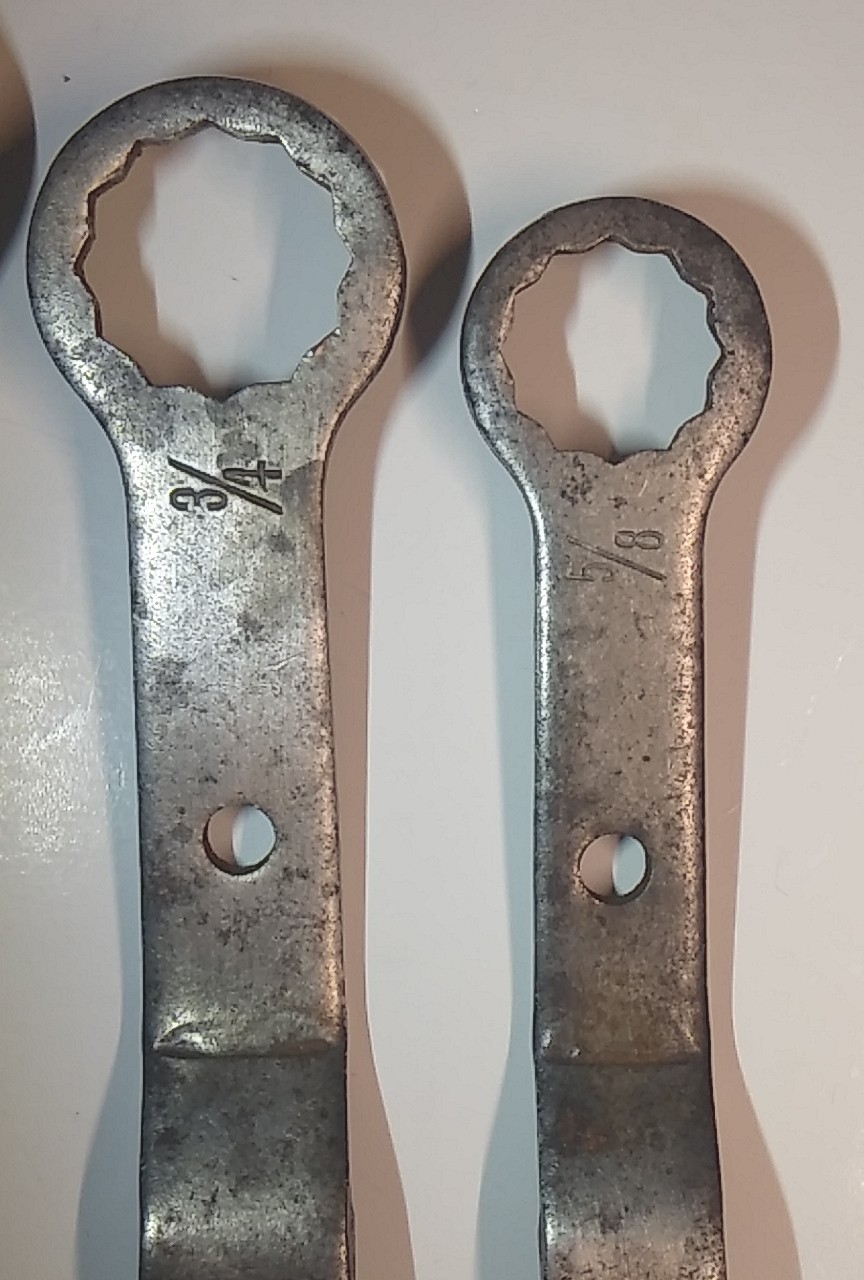 Vintage Indestro Box End Wrench 4pc Set Made In USA
