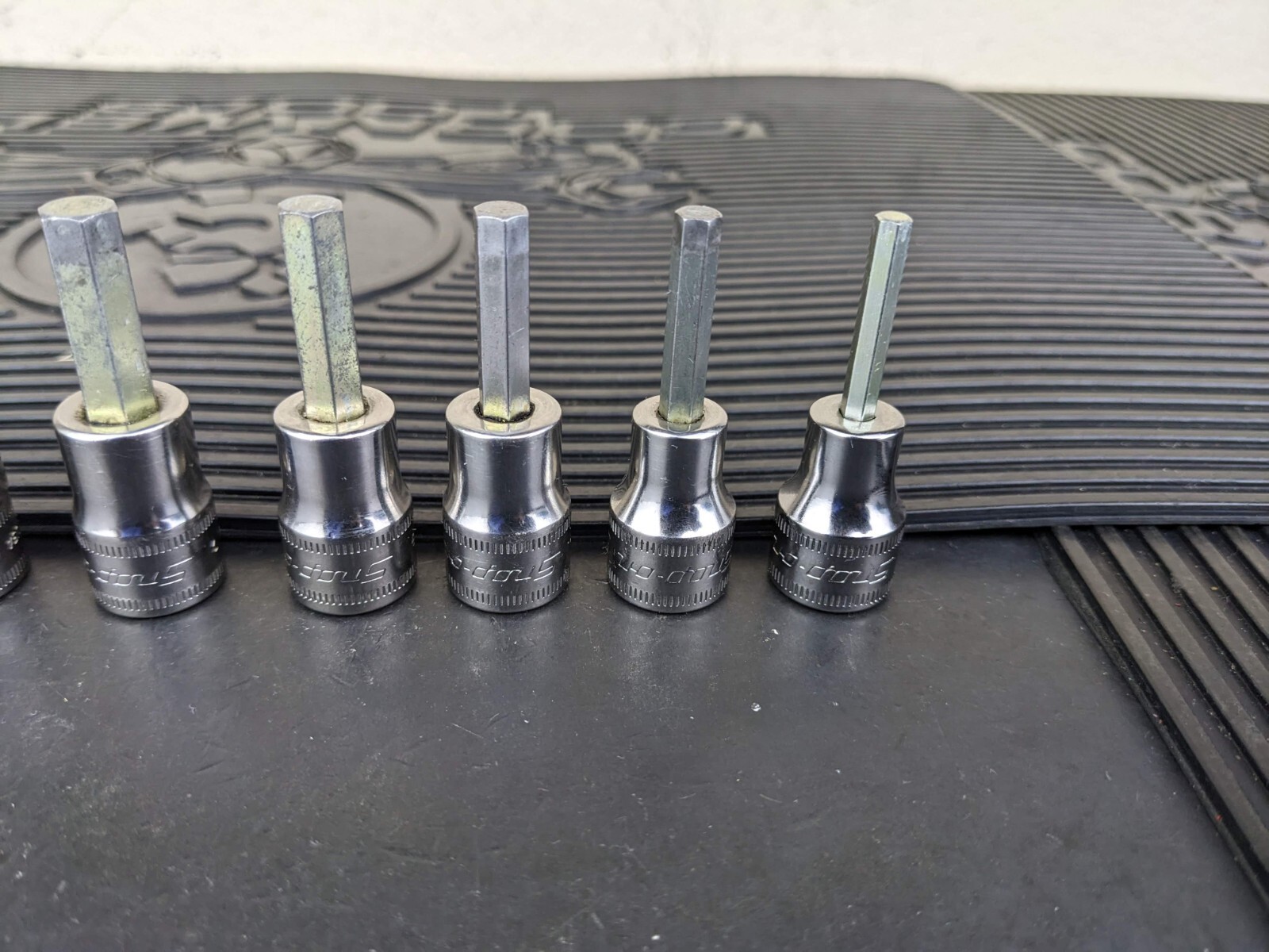 #be222 Snap-On 11pc Metric Hex Allen Socket Set 3/8″ Drive 4mm to 14mm 211EFAMY