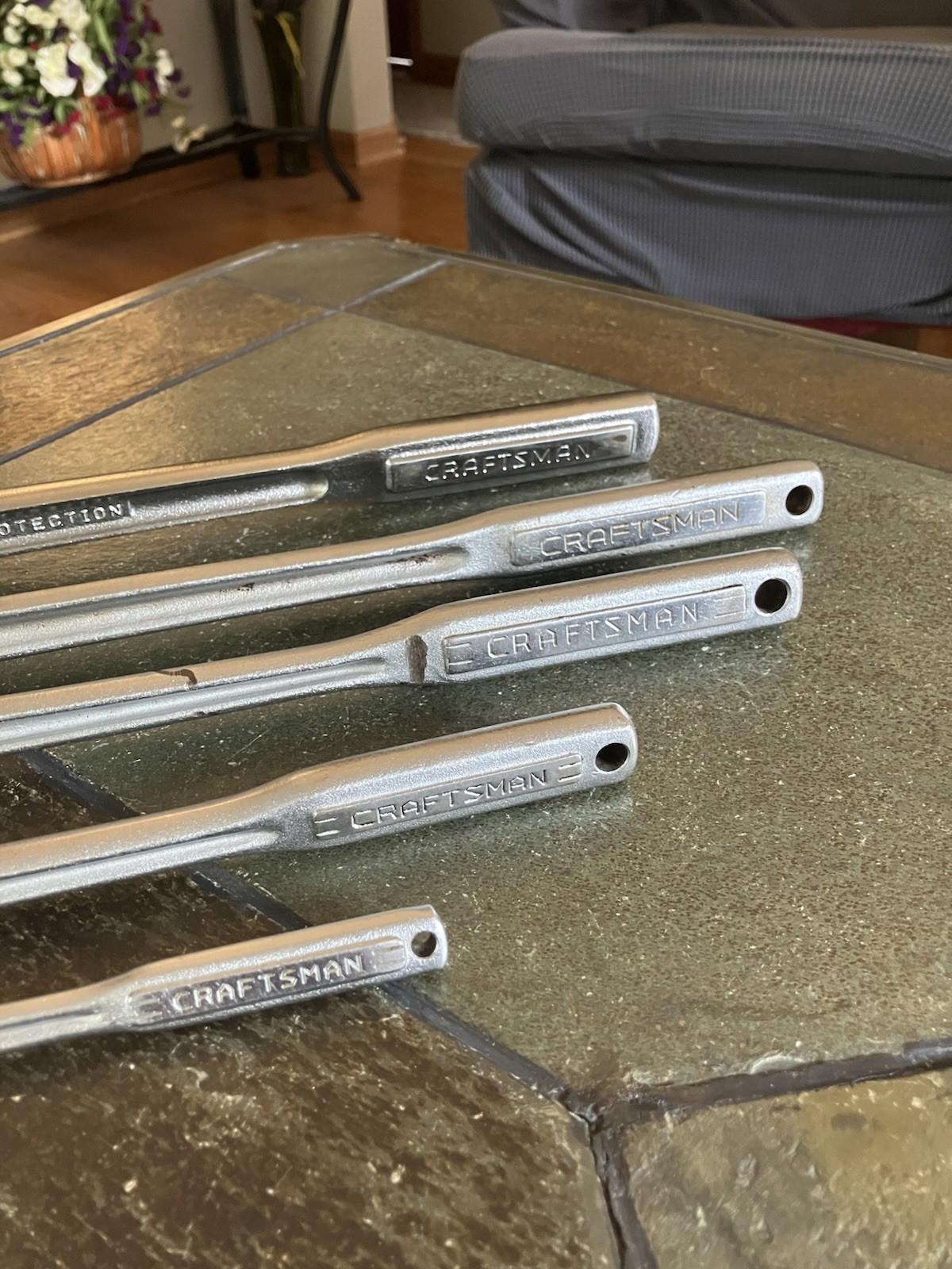 Craftsman 5 Piece Breaker Bar Set 1/4” 3/8” 1/2” & 1/2” Long, 3/4” / USA